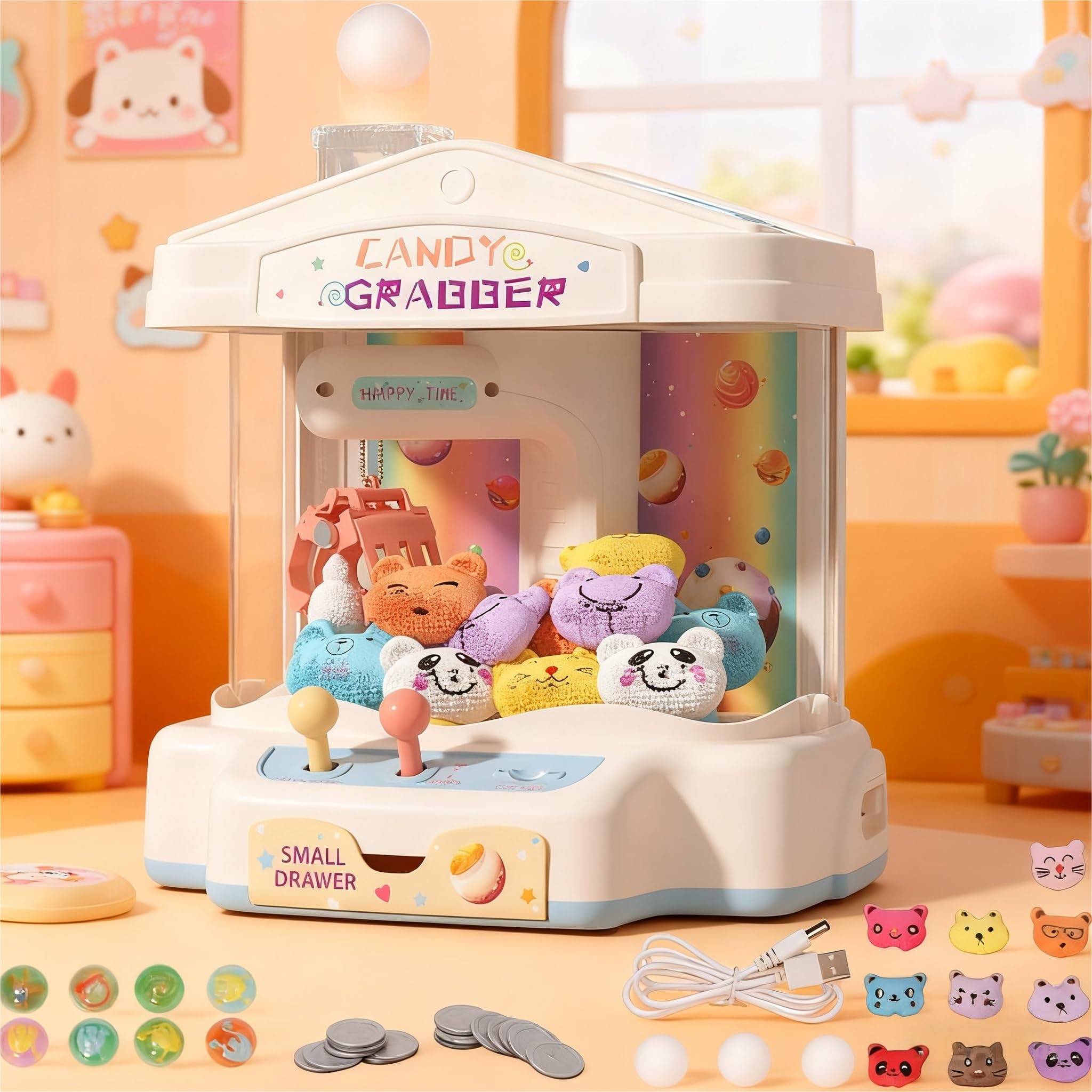 Candy Grabber Claw Macchina Per Bambini Piccola Macchina Per Afferrare Caramelle Distributore Di Dolciumi Gioco Di Presa, Regalo Festivo Per Feste Di Compleanno E Natale Delle Bambine