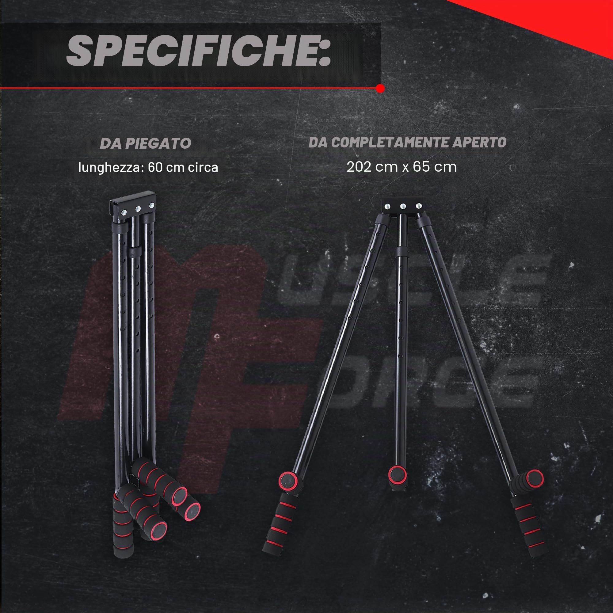 Divaricatore Gambe per Stretching fino a 180° - Regolabile 6 Livelli Attrezzo Interno Coscia per Spaccata, Stretching Attrezzi, Collo del Piede Attrezzo Danza e Arti Marziali, Acciaio Inox