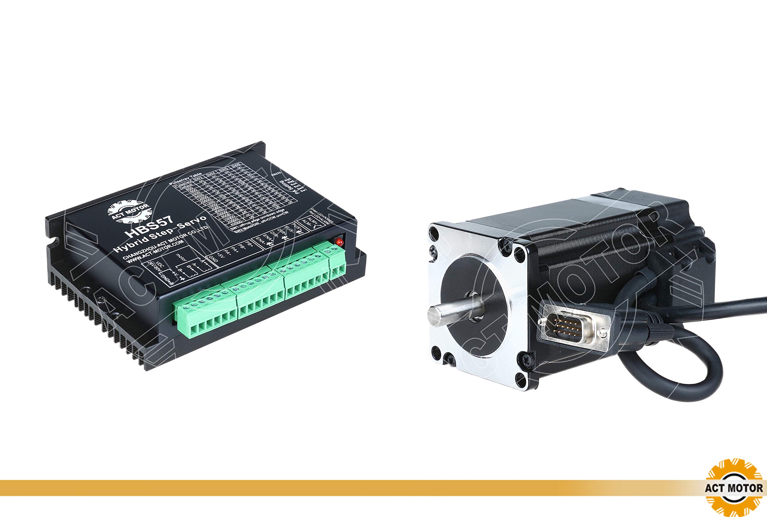 DE-SHIP/Auf Lager Nema23 1PC Closed Loop Motor 23SSM8440-EC1000 101mm 4A 2.1Nm D-Shaft Ø 8mm+1PC HBS57 Closed Loop Stepper Driver CNC OEM ACT MOTOR GmbH
