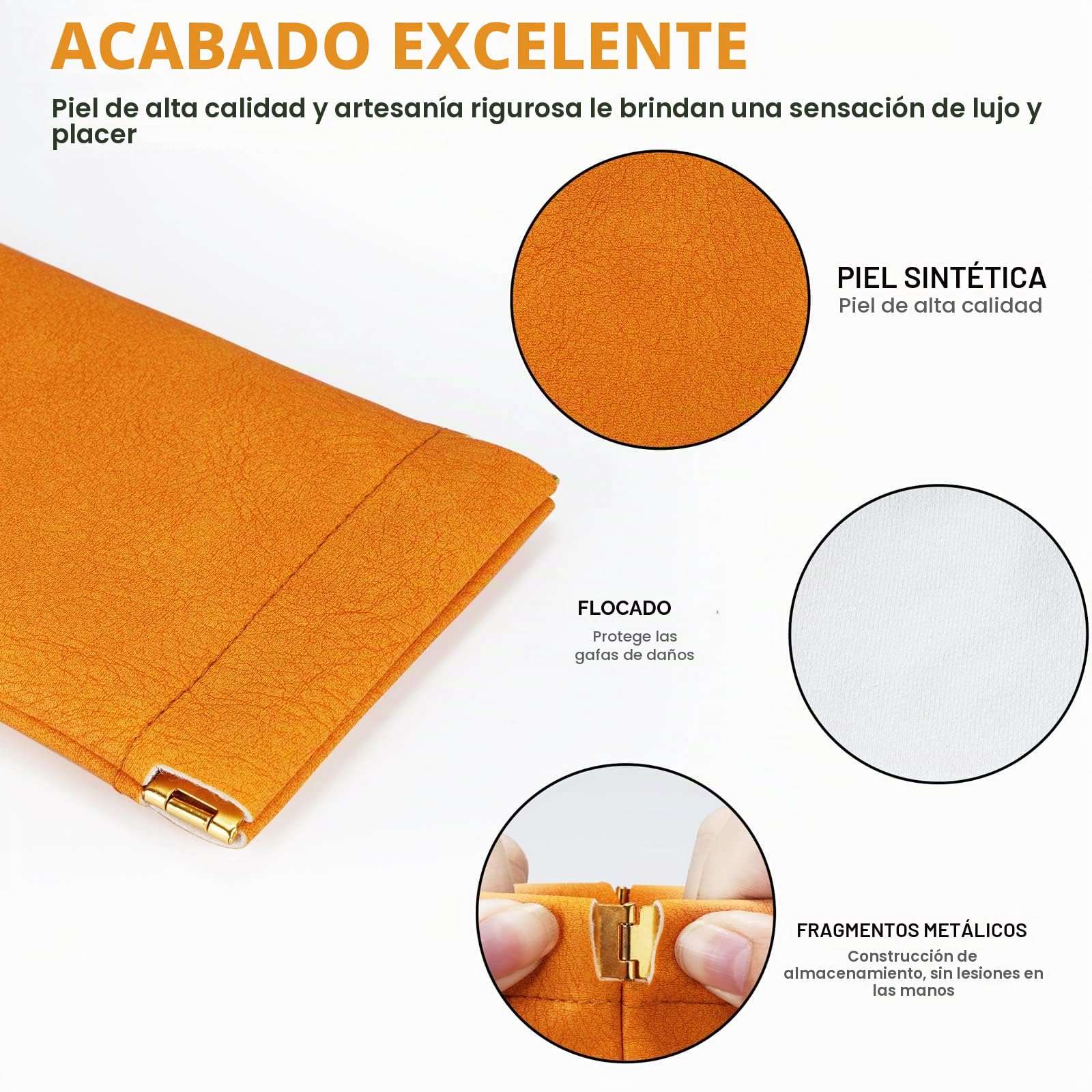 molshine 2 uds bolsa de cuero portátil para gafas de sol, estuche suave para gafas, funda para gafas para lectura, gafas de sol pequeñas