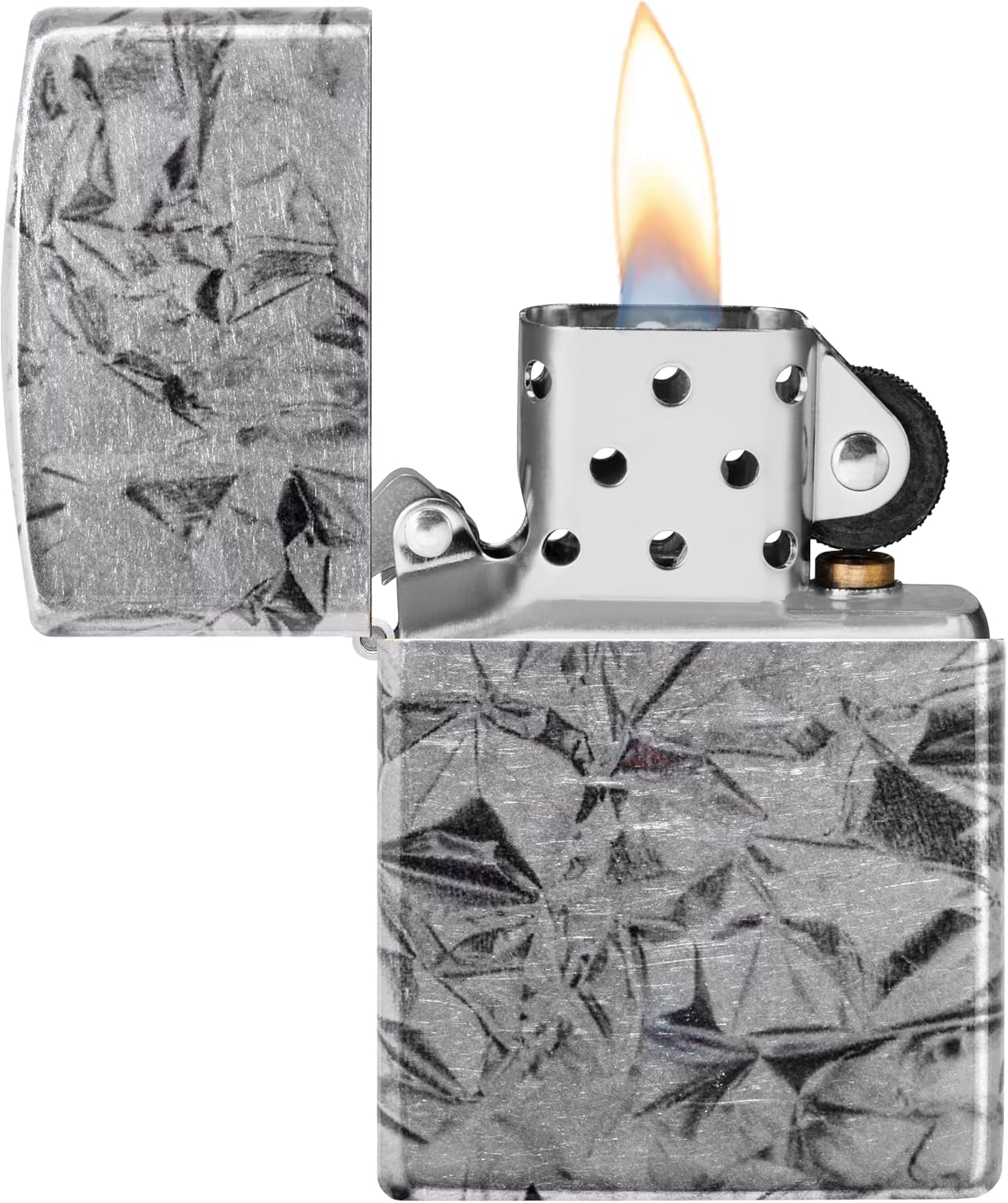 Zippo Lighter: Crumpled Foil Design - 540 Fusion 48814