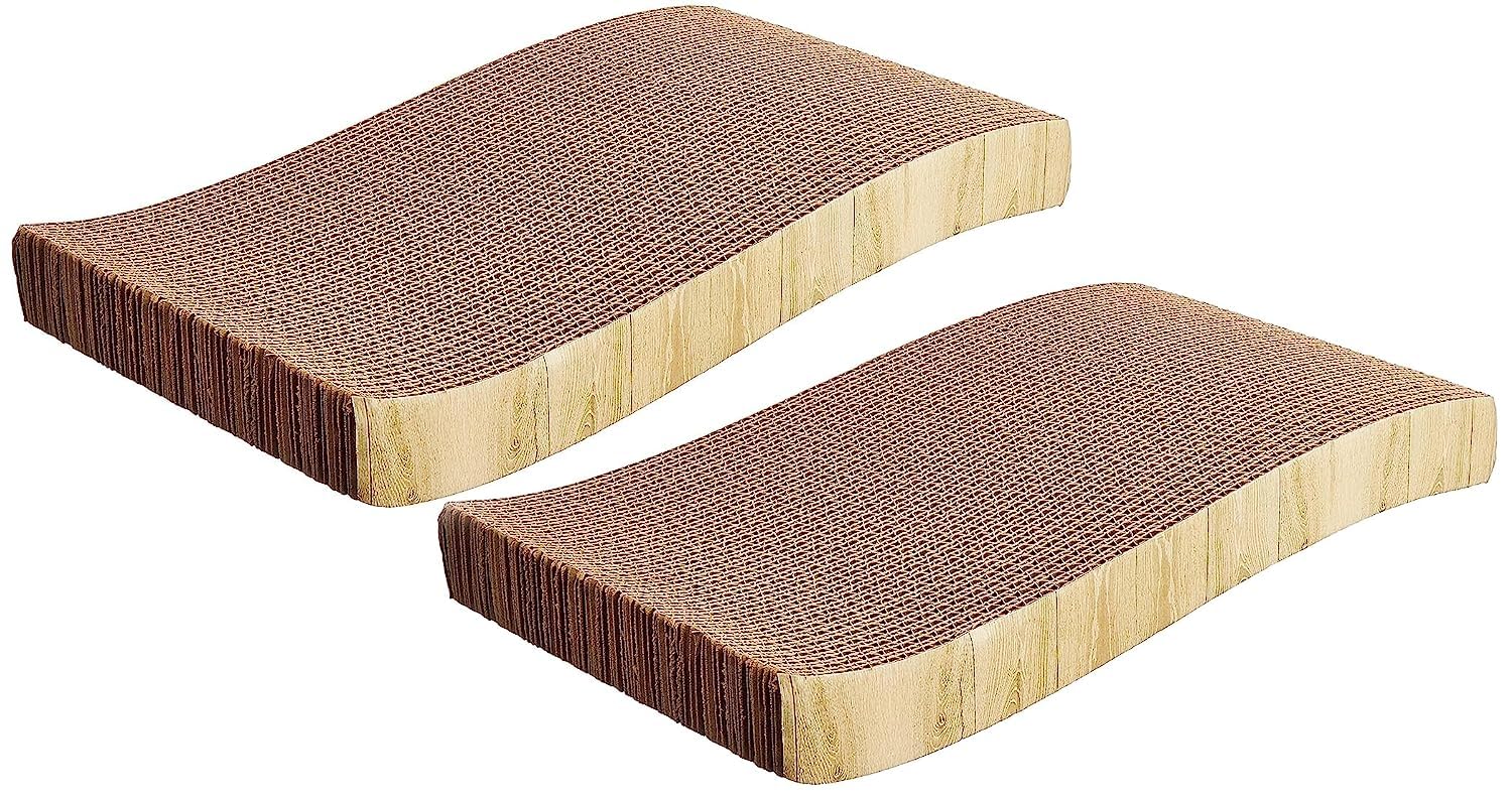 Dog Trust Cat Scratch Pad with Catnip | Corrugated cat Scratcher Cardboard for Cats and Kitten for Furniture Protection, Pack of 2 (B0CCDB286C) Amazon Price History, Amazon Price Tracker