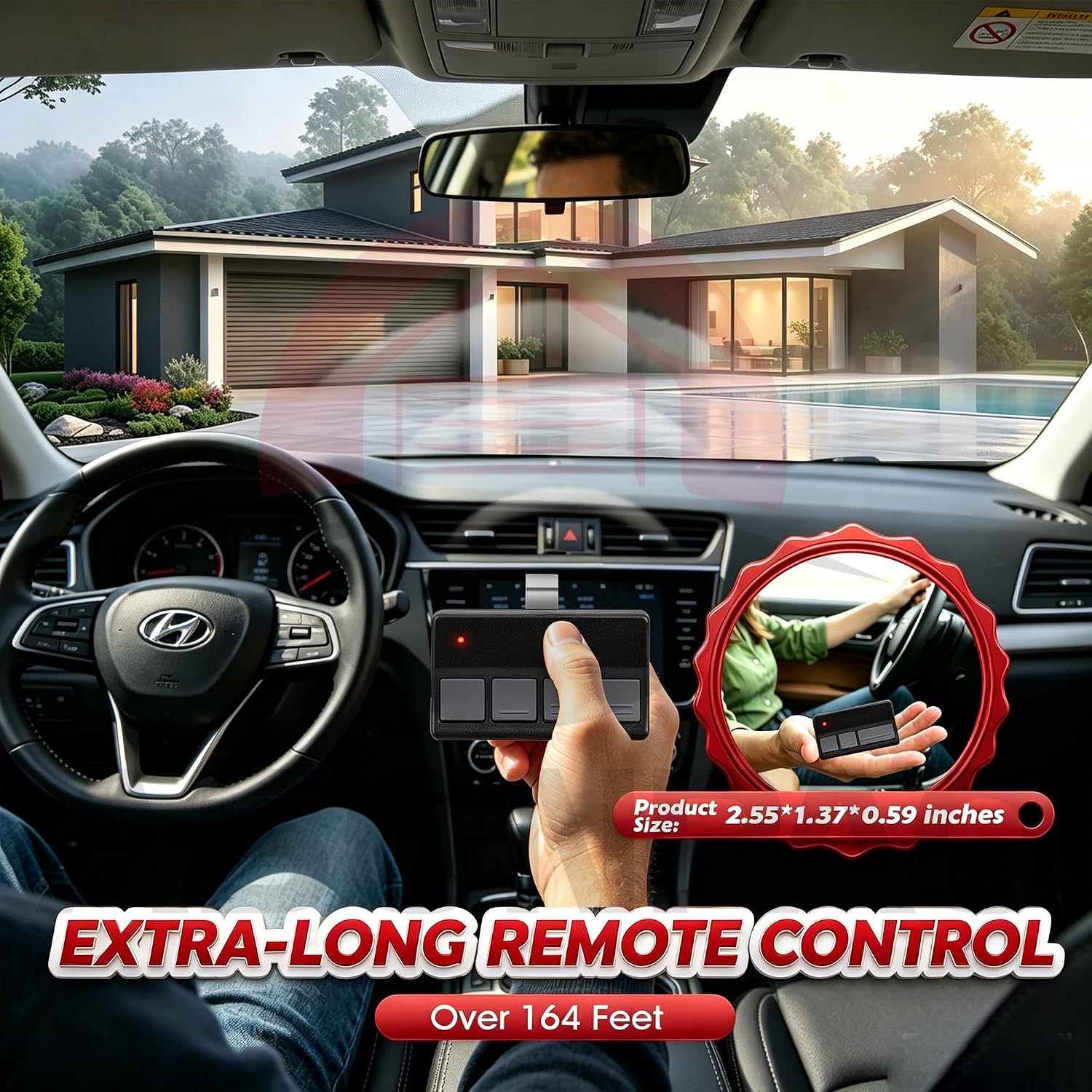 2-Pack 371LM 971LM Universal LiftMaster Garage Door Opener Remote image 5