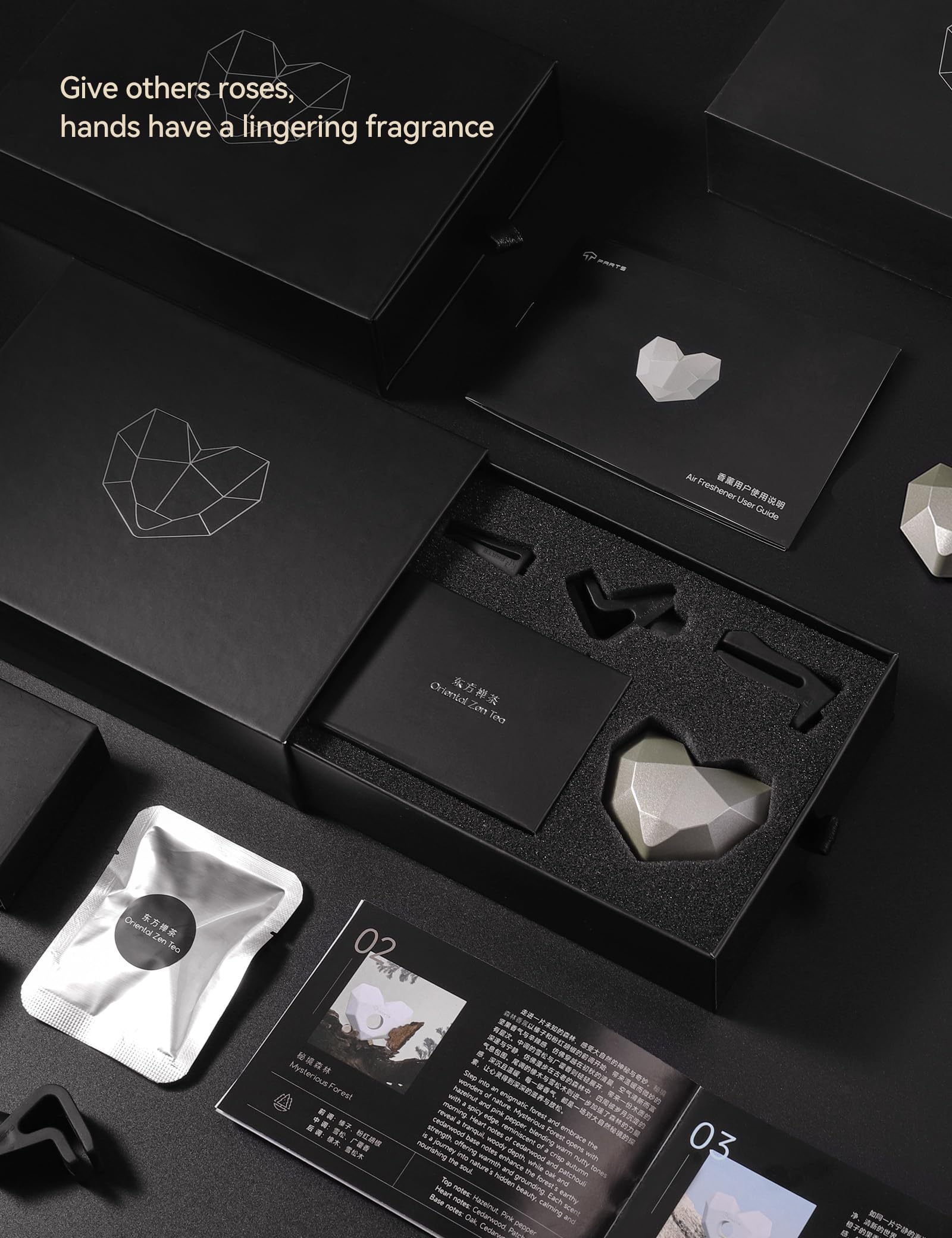 TPARTS Ambientador especialmente diseñado para Tesla Model 3 Model Y, difusor de aromas de fragancia Cyberheart con 2 recambios de aroma, se adapta a todos los Tesla Model 3/Y Airvent (Mysterious