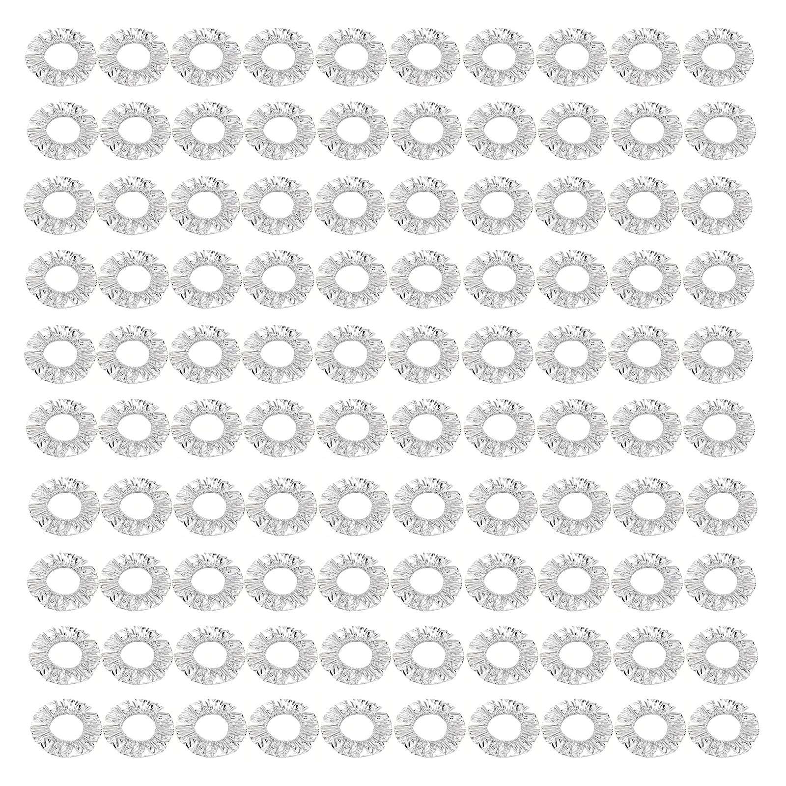 100pcs Aluminum Foil Food Insulation Cover Reusable Fresh Keeping Food Cover Portable Heat Retaining Food Storage Cover for Kitchen Reusable Picnic Restaurant Home (100pcs)
