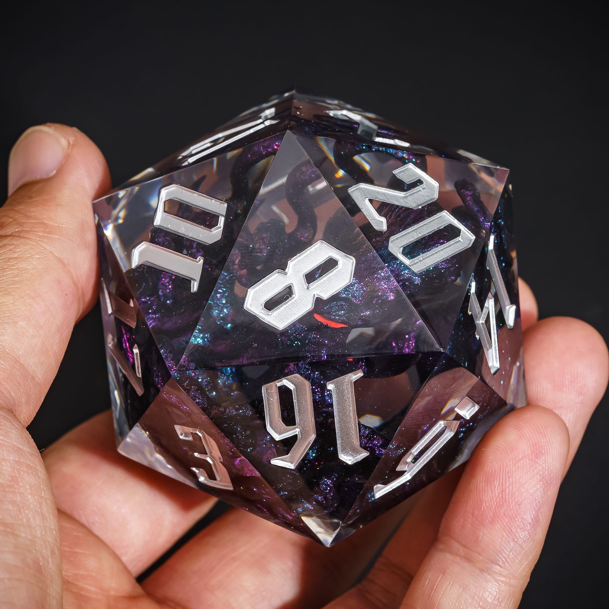 Cusdie Large D20 Dice 55mm with Sharp Edges, D&D 20 Sided Dice - Image 3