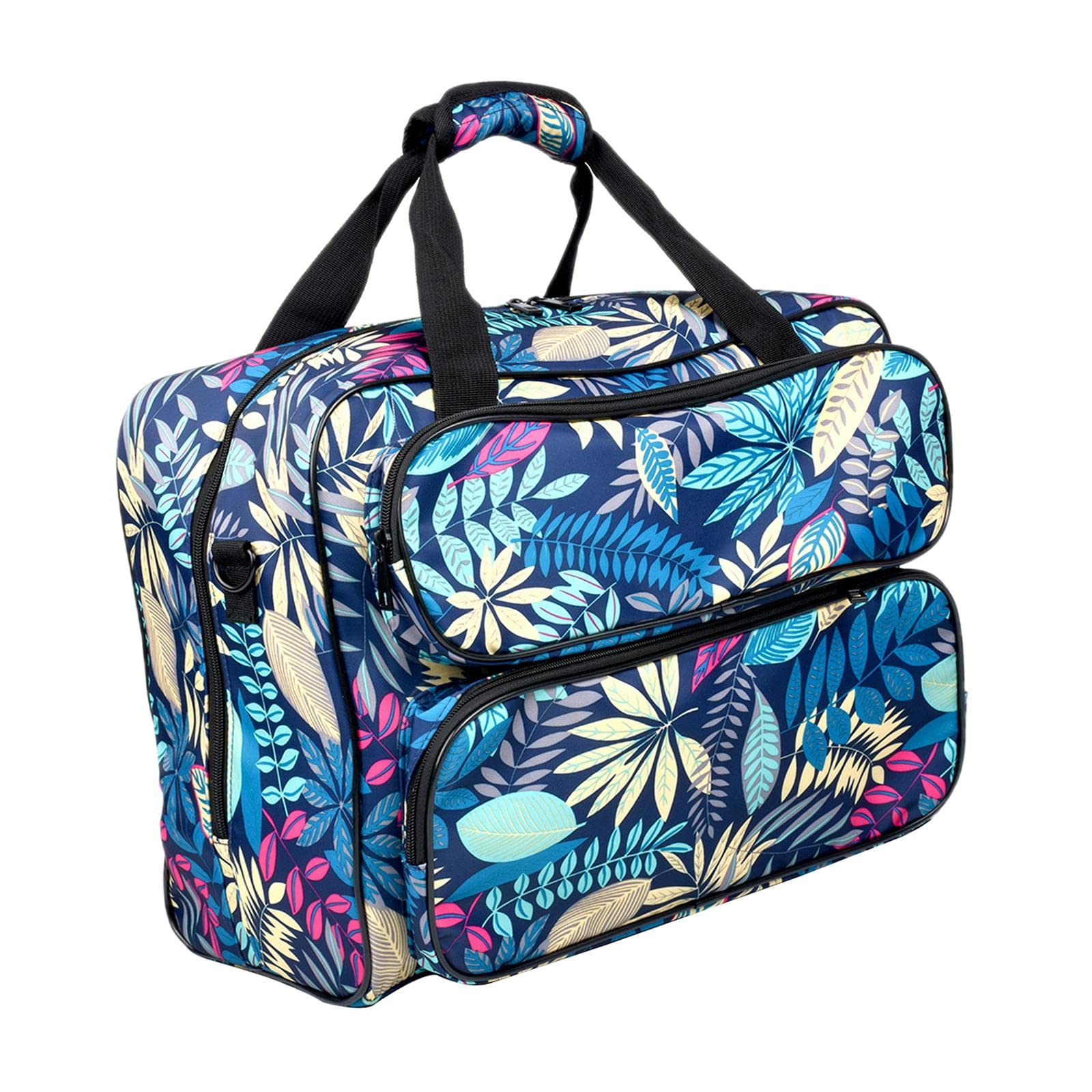 Custodia universale resistente per macchina da cucire con tasche portaoggetti, per la tua macchina, da portare ovunque, per i viaggi, organizer per accessori da cucito, blu