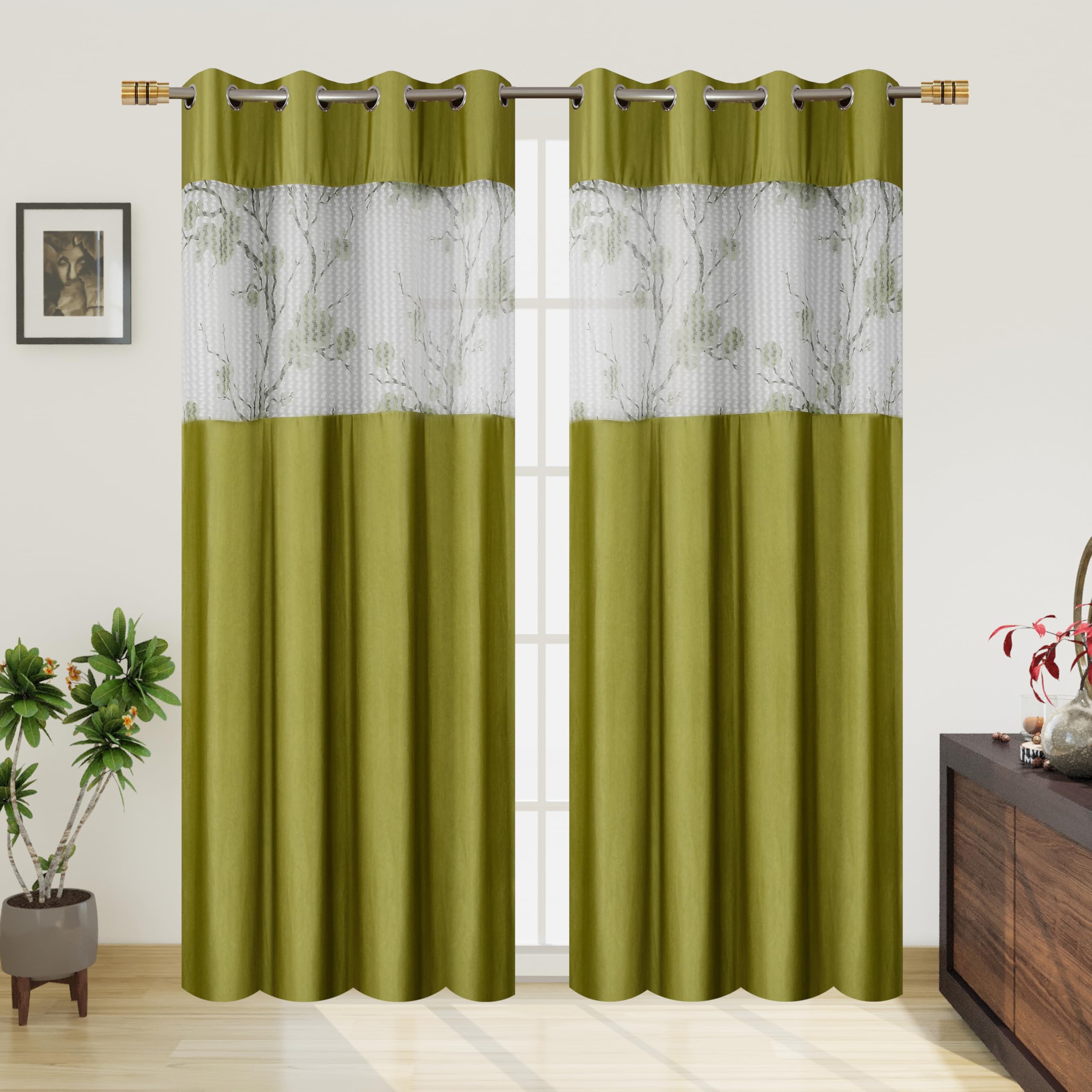 Small Window Curtains - Coffee -2