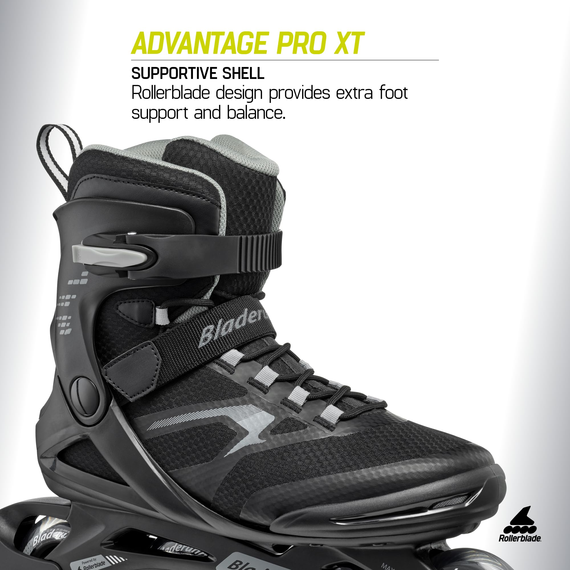 Rollerblade Men's Advantage Pro XT Black/Silver Skates