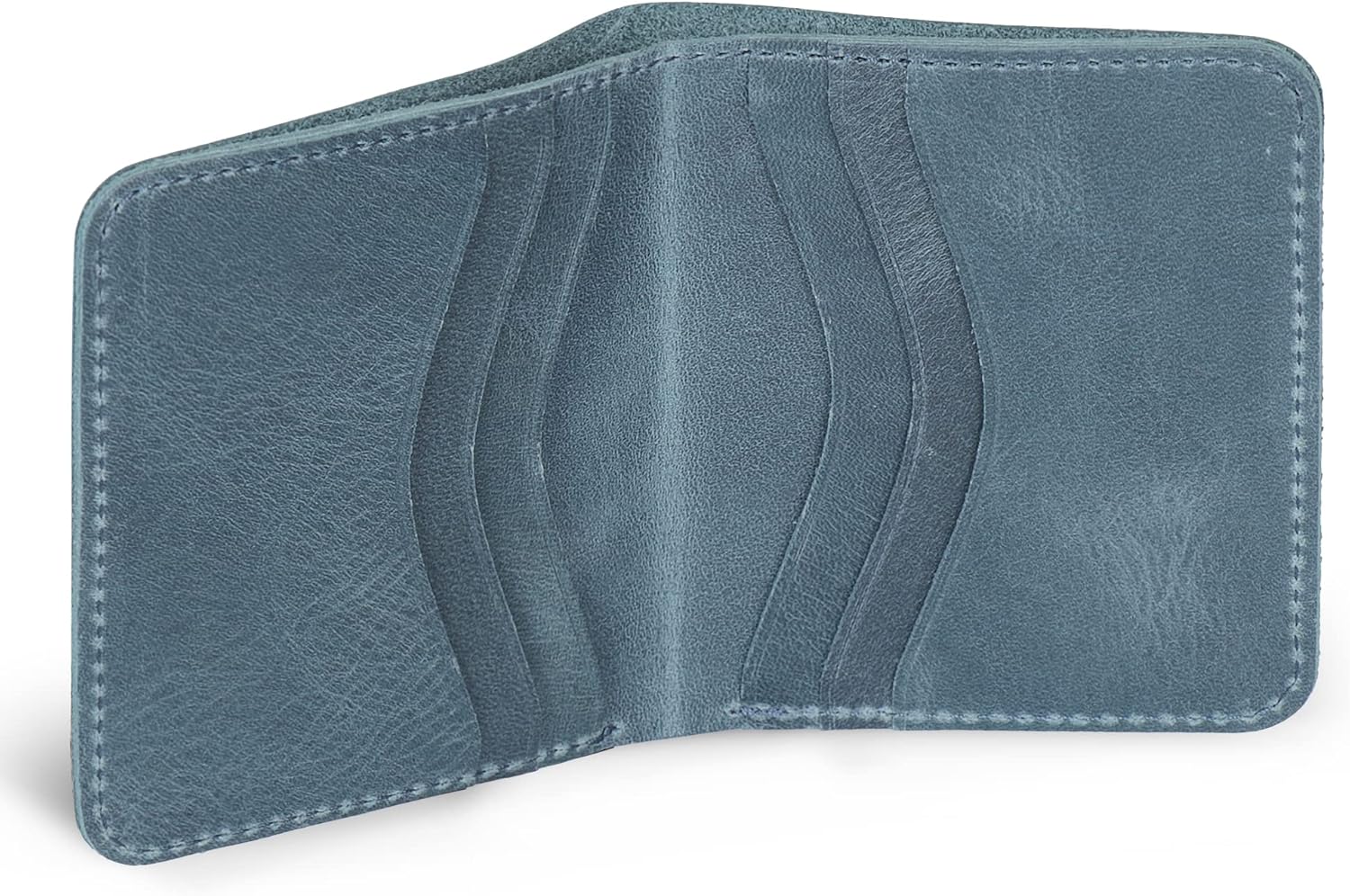 Otto Angelino Genuine Leather Ultra Slim Bifold Card and Cash Wallet - Unisex - Image 8