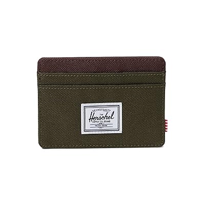 Herschel Supply Co. Charlie Cardholder Wallet Handbags Ivy Green/Chicory Coffee