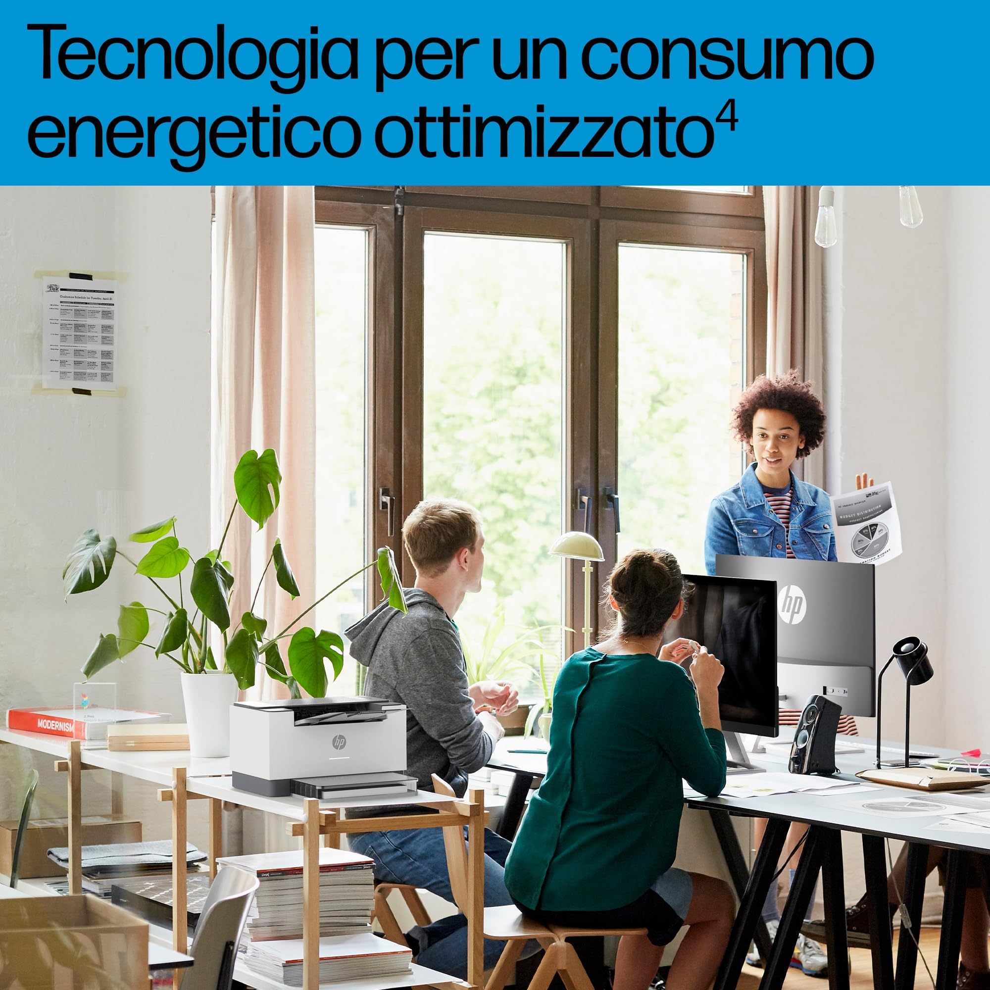 HP LaserJet M207dw Stampante a Singola Funzione A4, Stampa Fronte e Retro Automatica Bianco e Nero, 27 ppm, USB, Wi-Fi, Ethernet, Grigia
