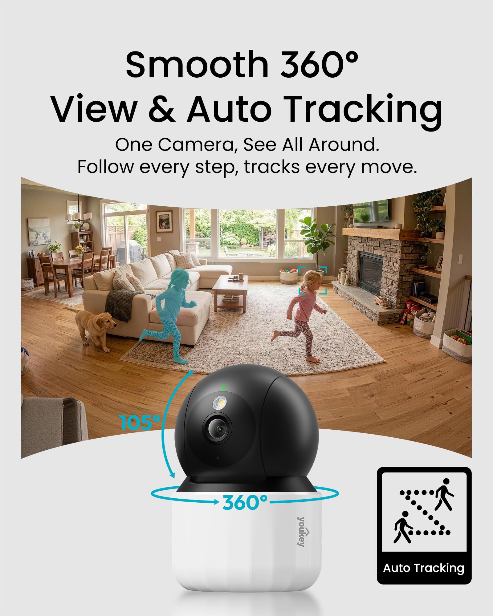 youkey 2K 360° Innenkamera