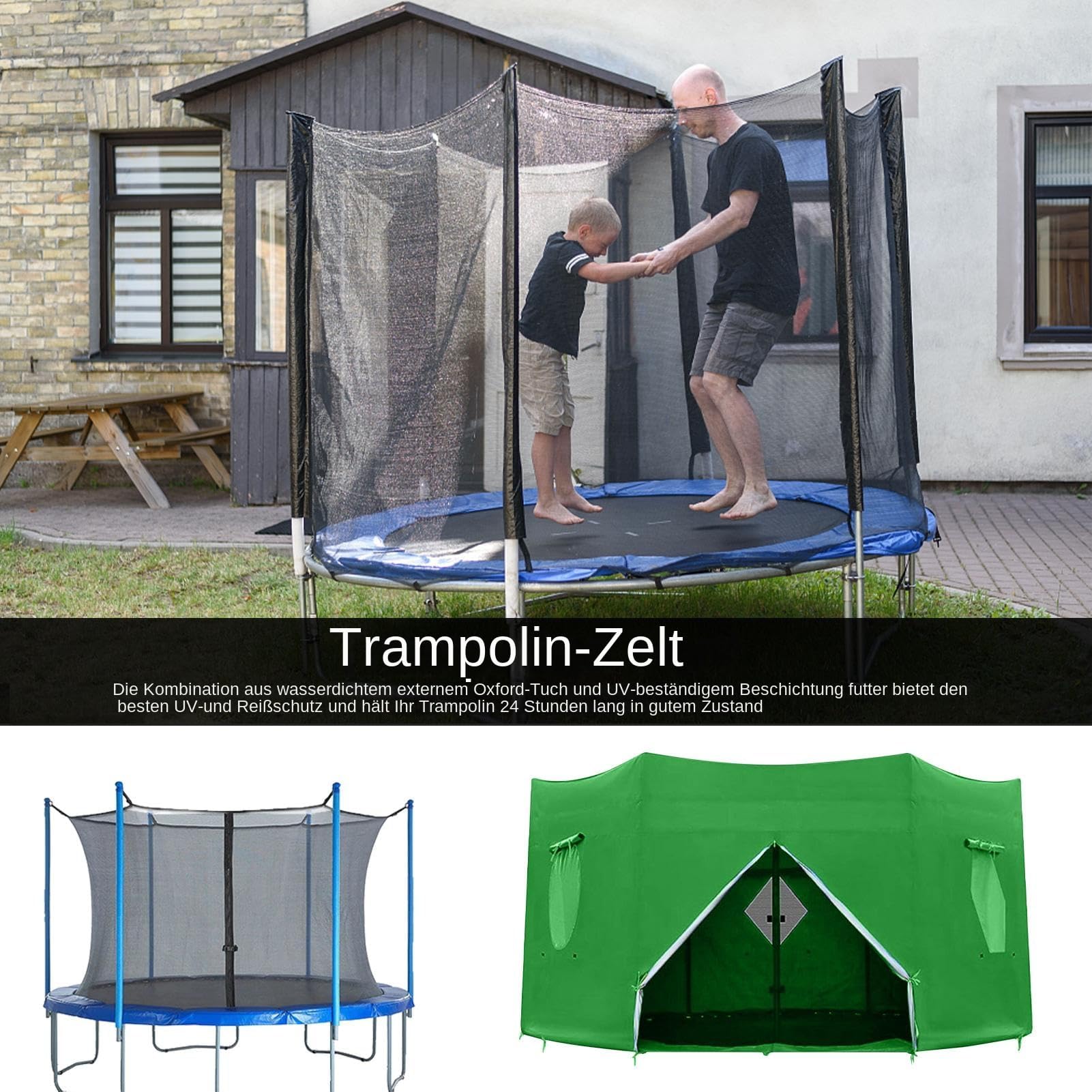 Odporny na promieniowanie UV e – baldachim do zabaw dla dzieci, rodzinna strefa skoku, ogród, aktywność, przestrzeń, patio, relaks