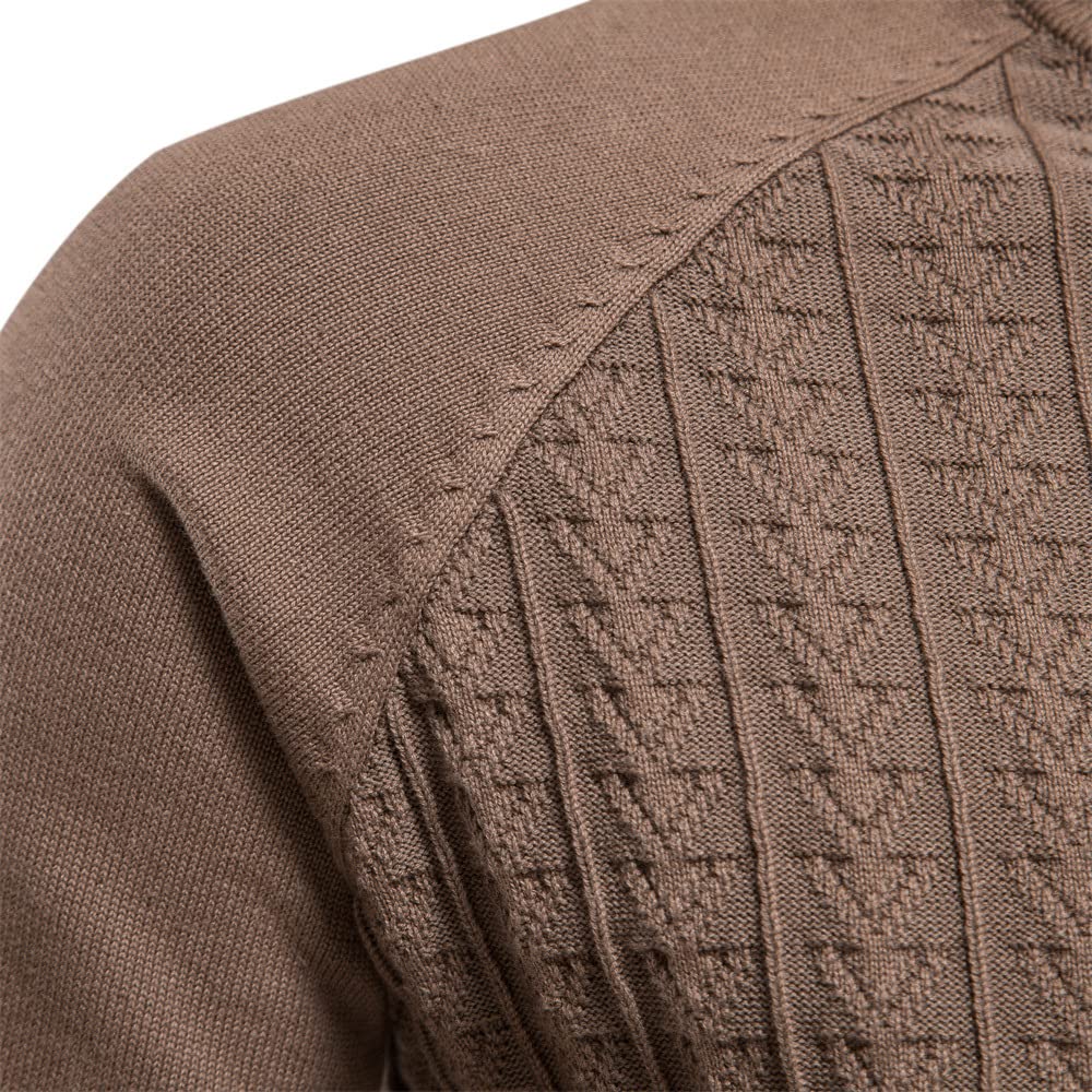 moisture Męski sweter na co dzień męski sweter z długim rękawem golf sweter jednolity kolor męski dzianinowy sweter biznesowy na co dzień prosty męski sweter sweter sweter dla mężczyzn (kolor: ciemnoszary, rozmiar: S)