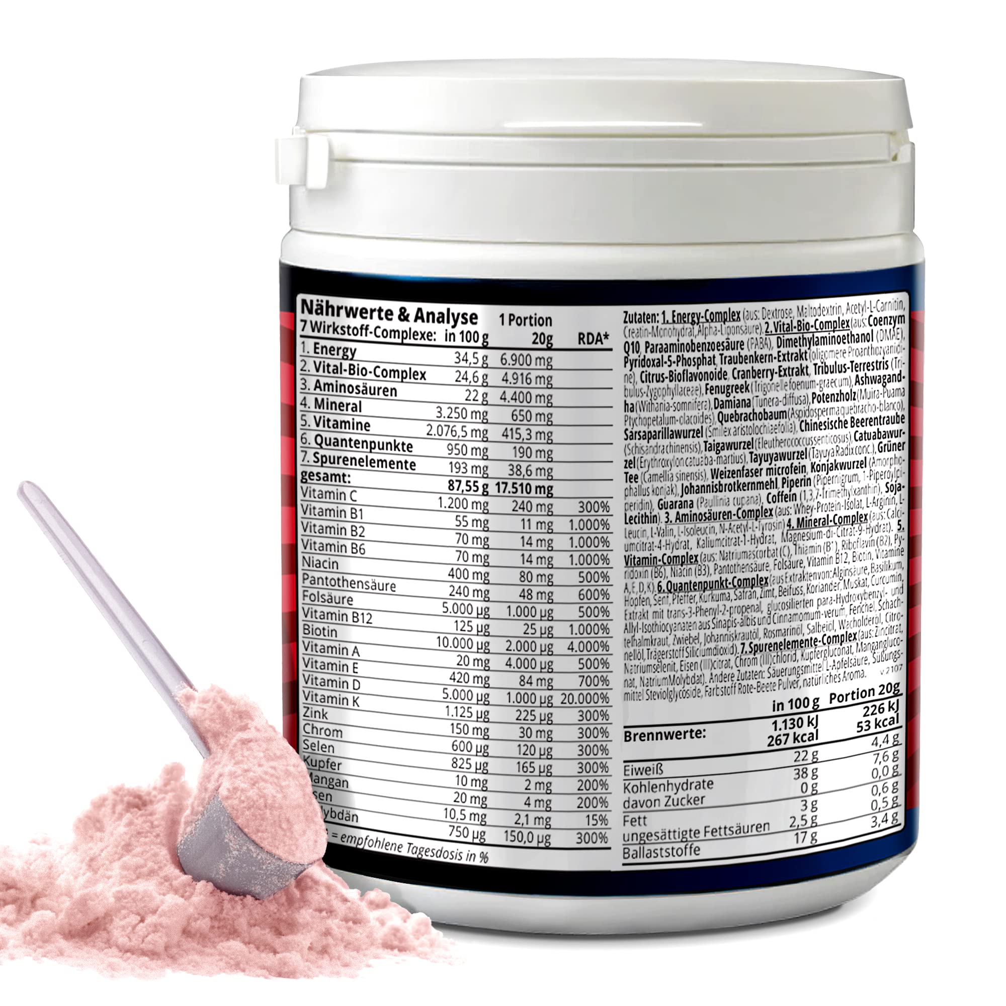 NEU! Goldfield - Body Jackpot | Pre Workout Booster mit einzigartiger Formel | Fitness Booster für maximale Leistung, Energie, Muskelpump und Fokus | Mit Mineralstoffen, Spurenelementen und Vitaminen