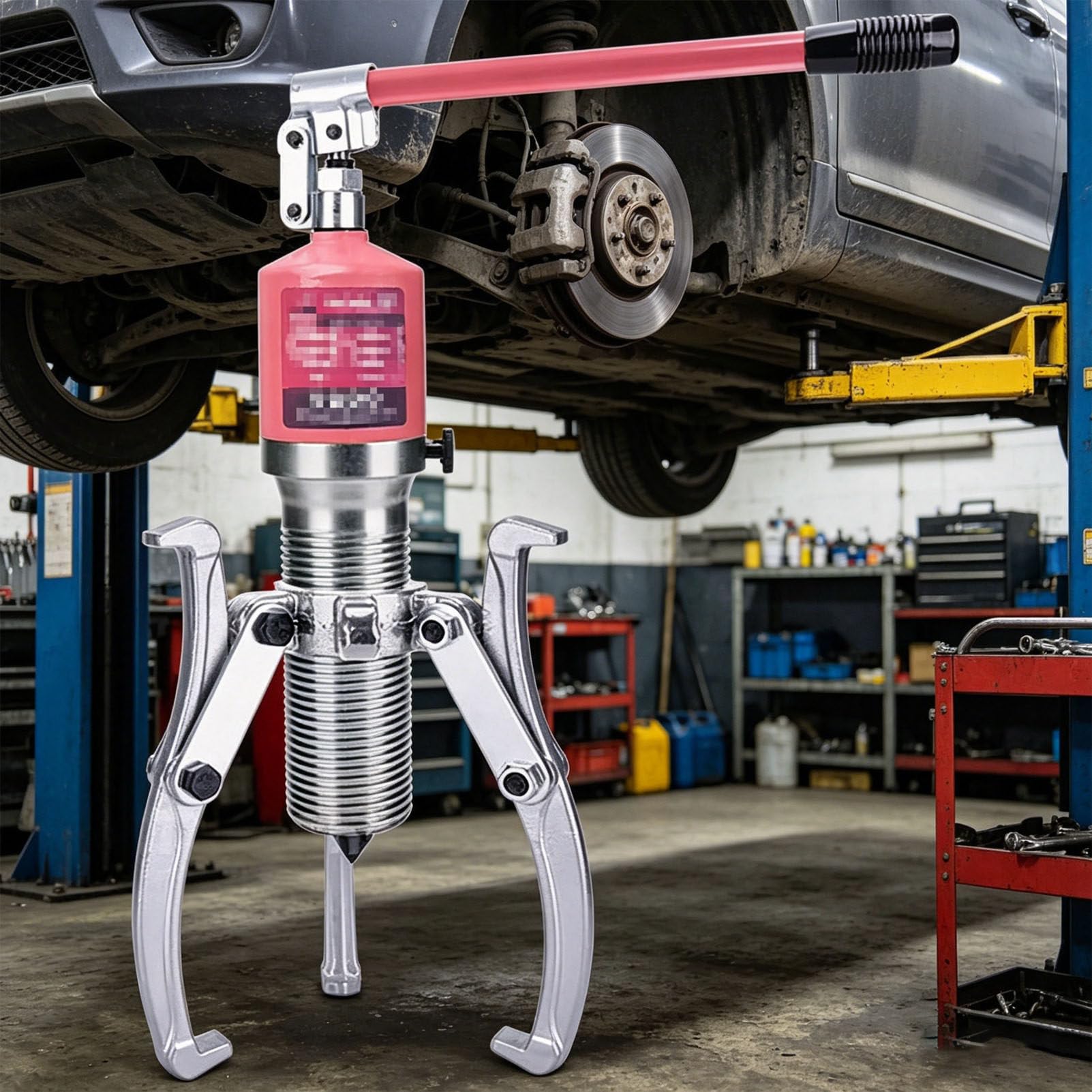 PioMue Hydraulic Puller Kit for Bearings and Hubs, with Multiple Tonnage Options, Ideal for Vertical and Horizontal Applications in Automotive and Industrial Settings 15T/33000LB