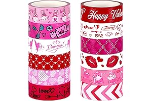 Your Valentine's Delight: SANNIX 12-Roll Washi Tape Collection