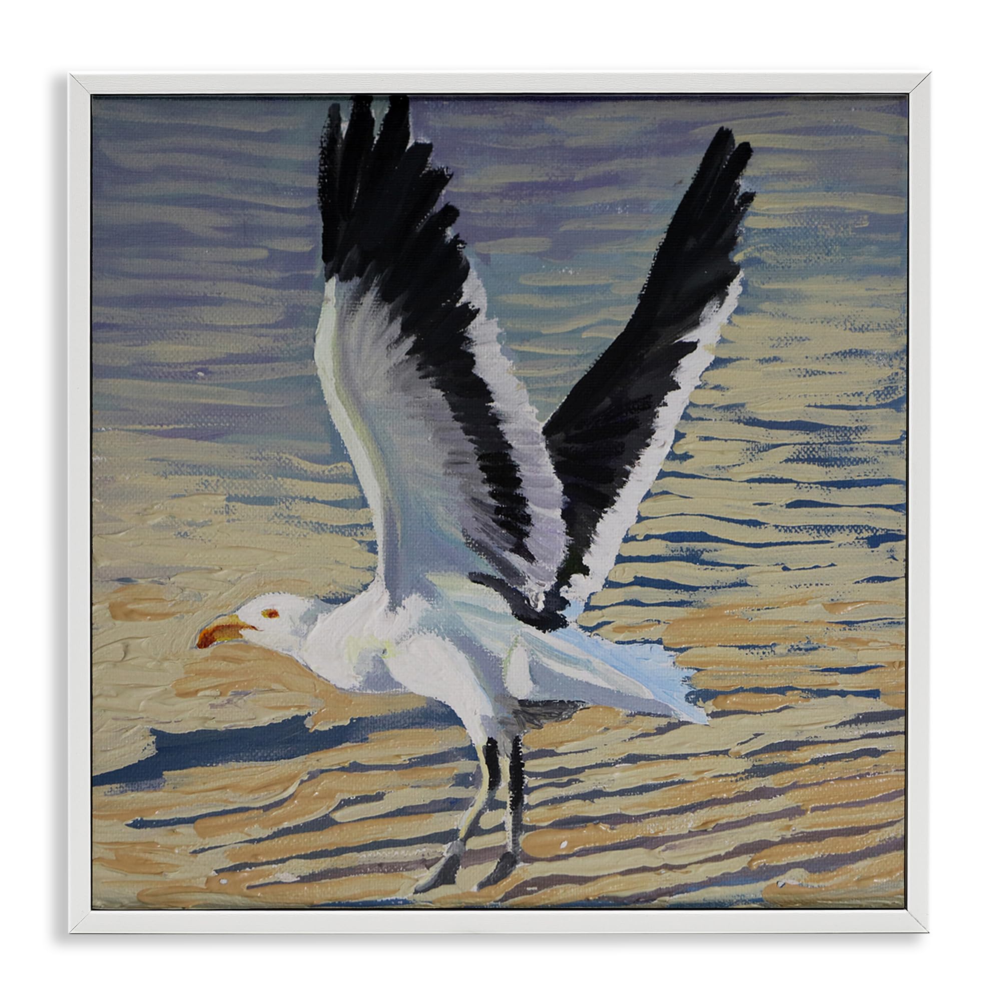 'Seagull Taking Flight'| Framed Giclee Art