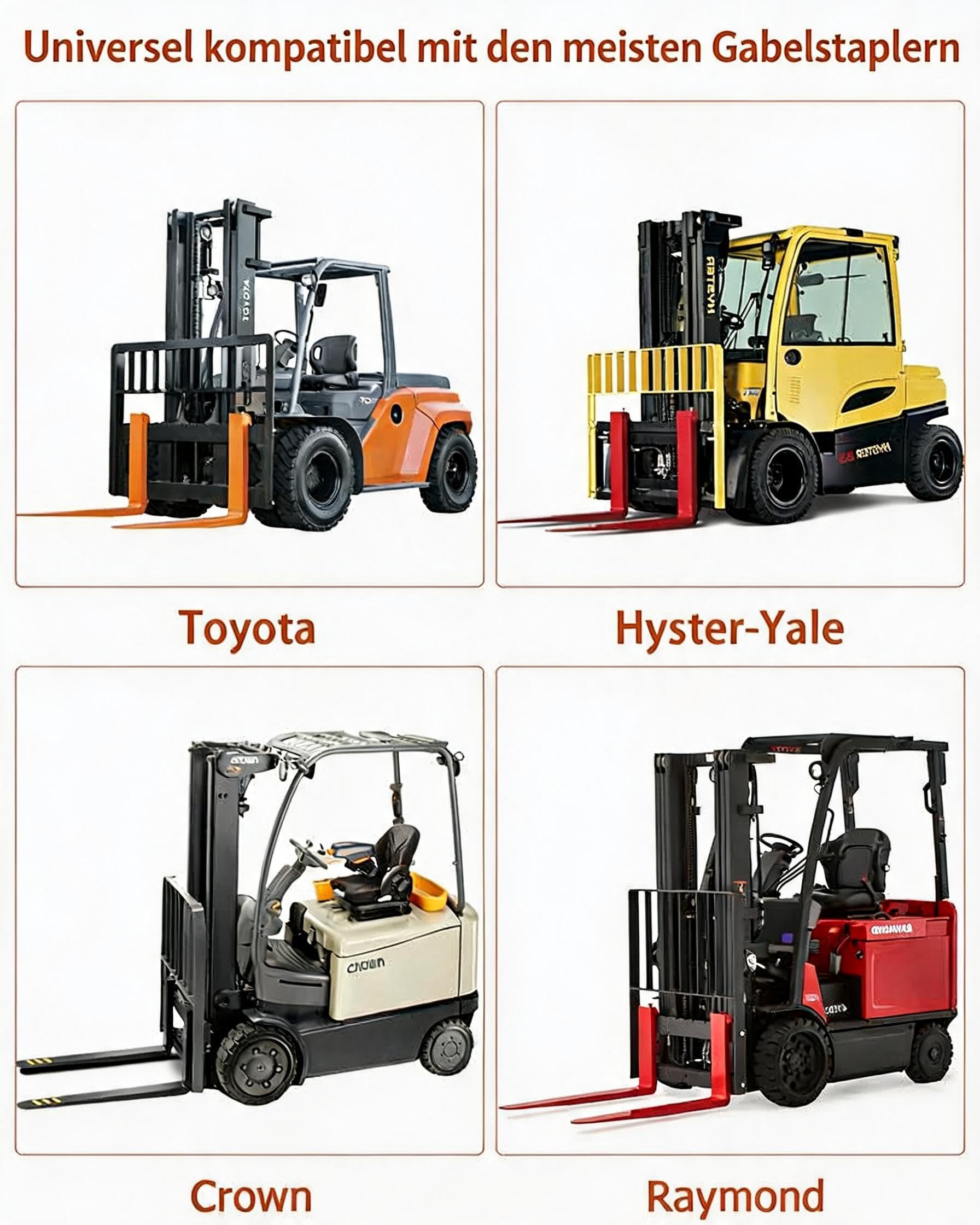 Garvee Forklift Extensions, 1 Paar schwere Stahl-Palettengabelverlängerungen für Gabelstapler, 213 cm Länge, 14 cm Breite, Gelb