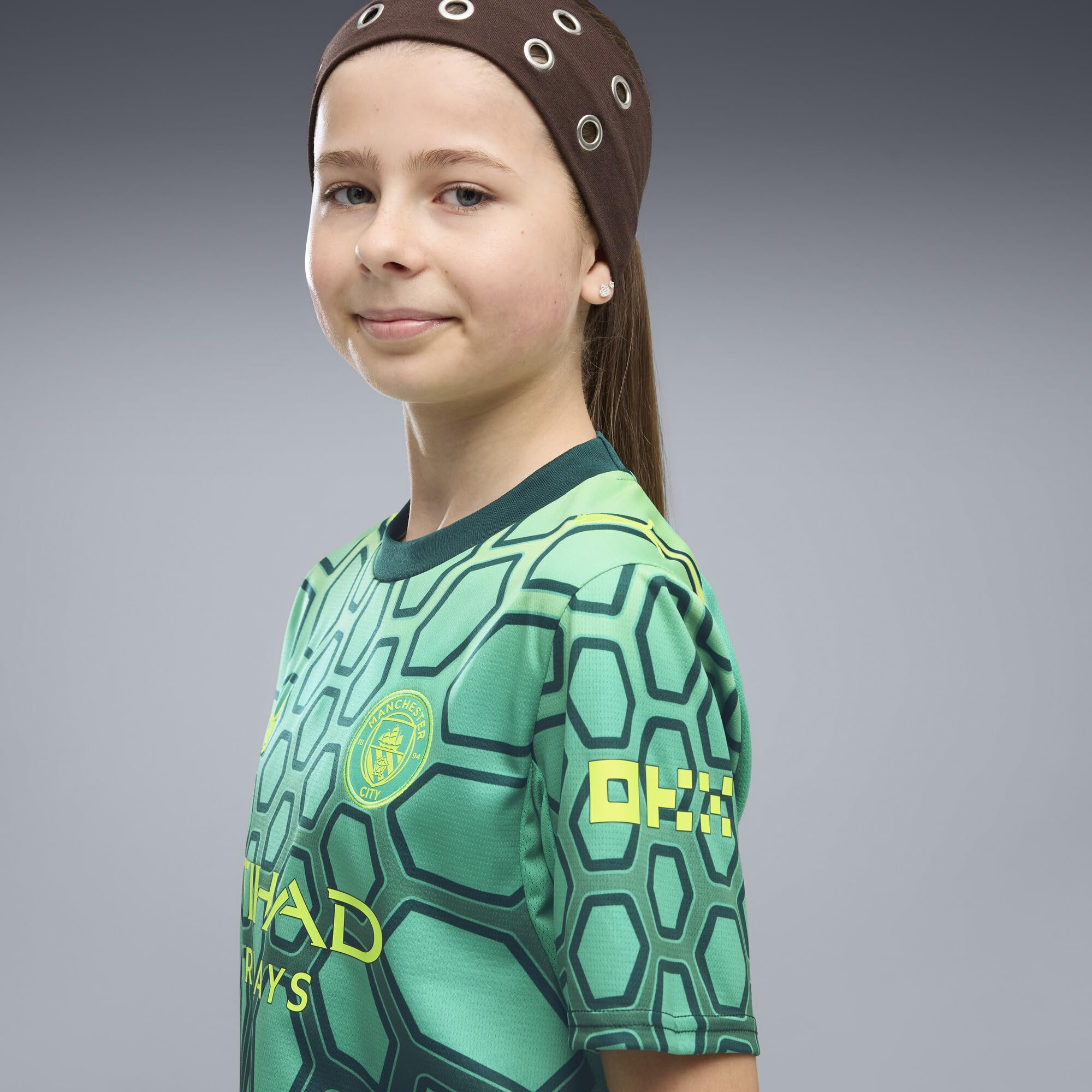 PUMA Maglia Portiere Manchester City Bambini 2026/27 | Replica ufficiale; maglia da calcio; maniche corte; vestibilità regolare; dryCELL allontana l'umidità; tessuto traspirante