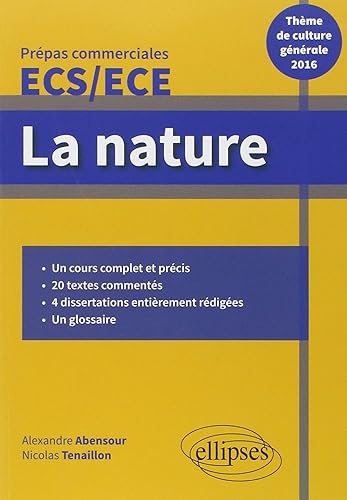 La Nature Thème de Culture Générale 2016 Prépas Commerciales ECS/ECE