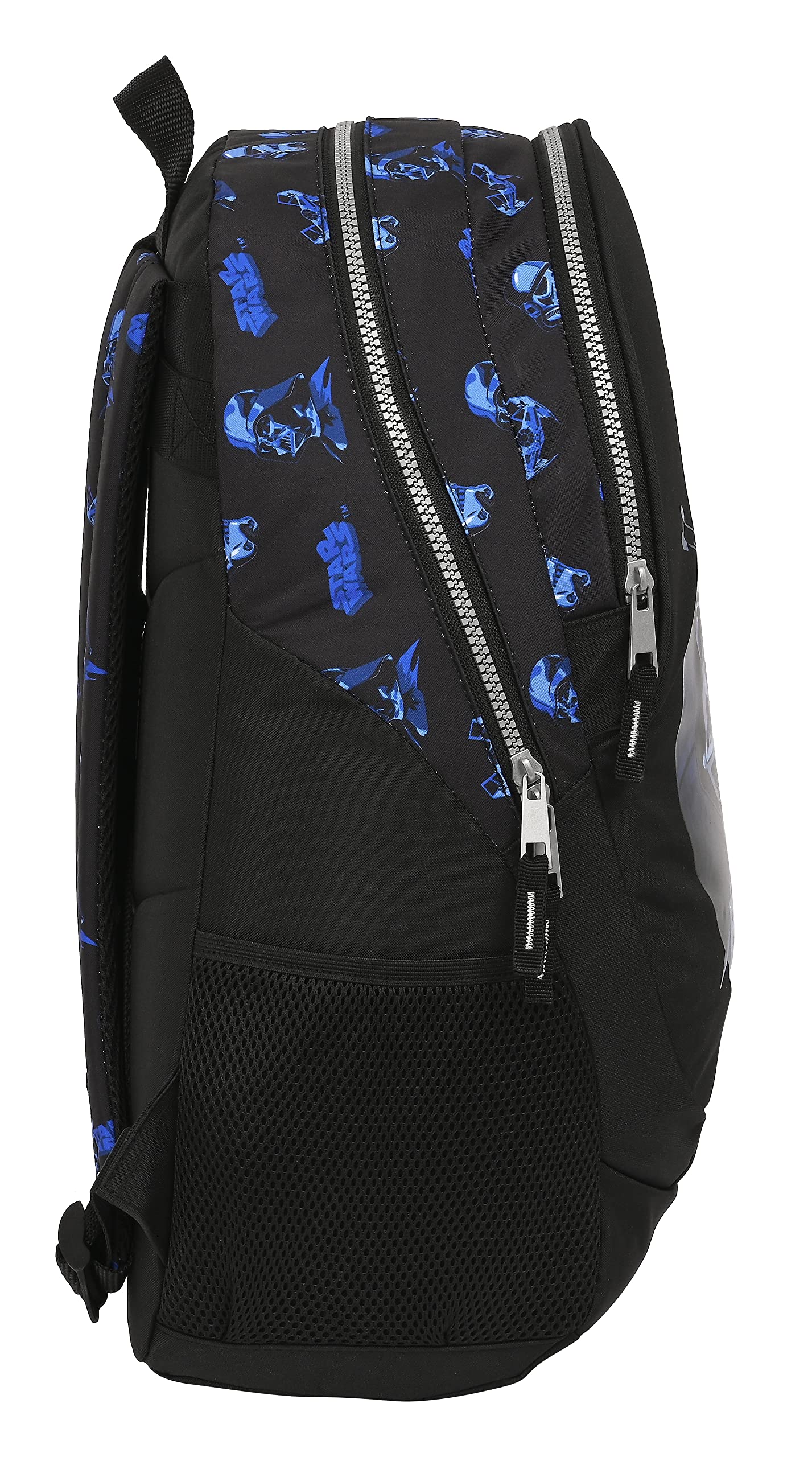 STAR WARS Digital Escape - Mochila Escolar Infantil, Ideal para Niños de Diferentes Edades, Cómoda y Versátil, Calidad y Resistencia, 32x16x44 cm, Color Negro