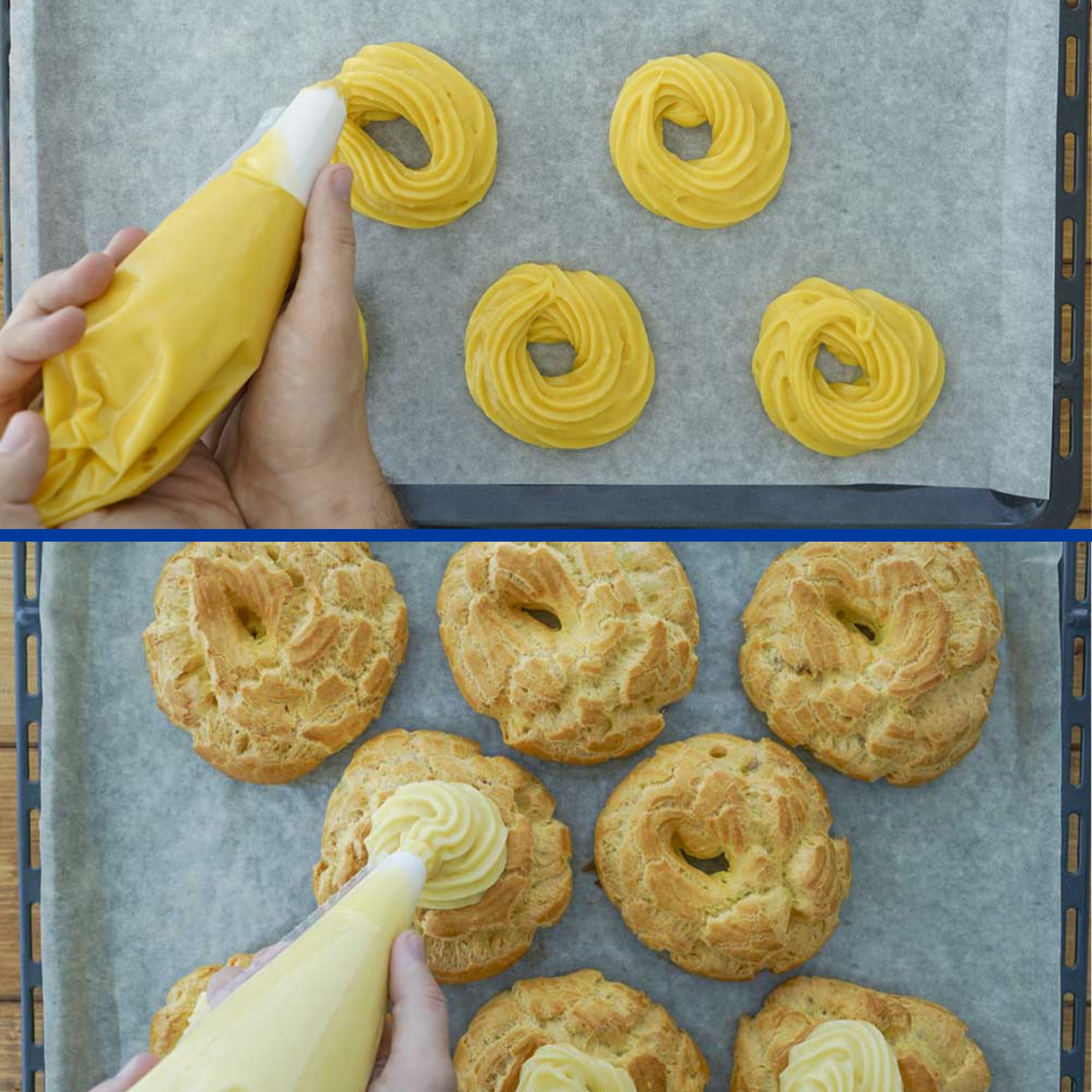 Sicignano | Spritzbeutel aus Baumwolle für Kuchendekoration Gebäck Zeppole von San Juseppe - Sahnebeutel für Süßspeisen, Dekoration Tasche (3, 40 cm)
