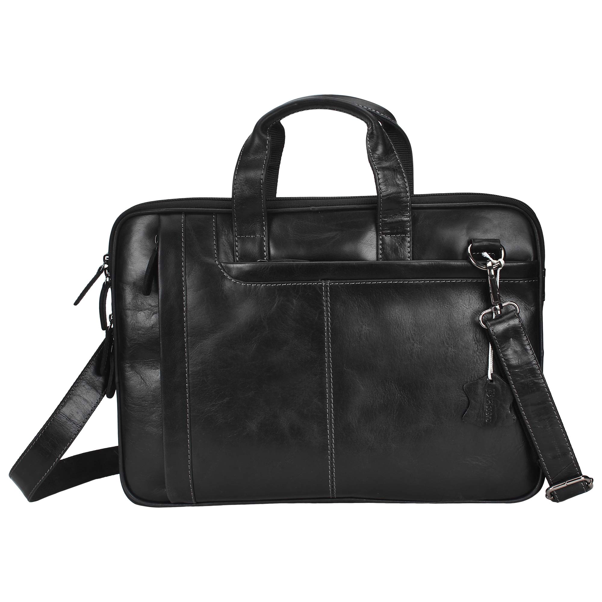 Pitaara Genuine Leather Messenger Laptop Bag For Men And Women Fits Laptop Size 16
