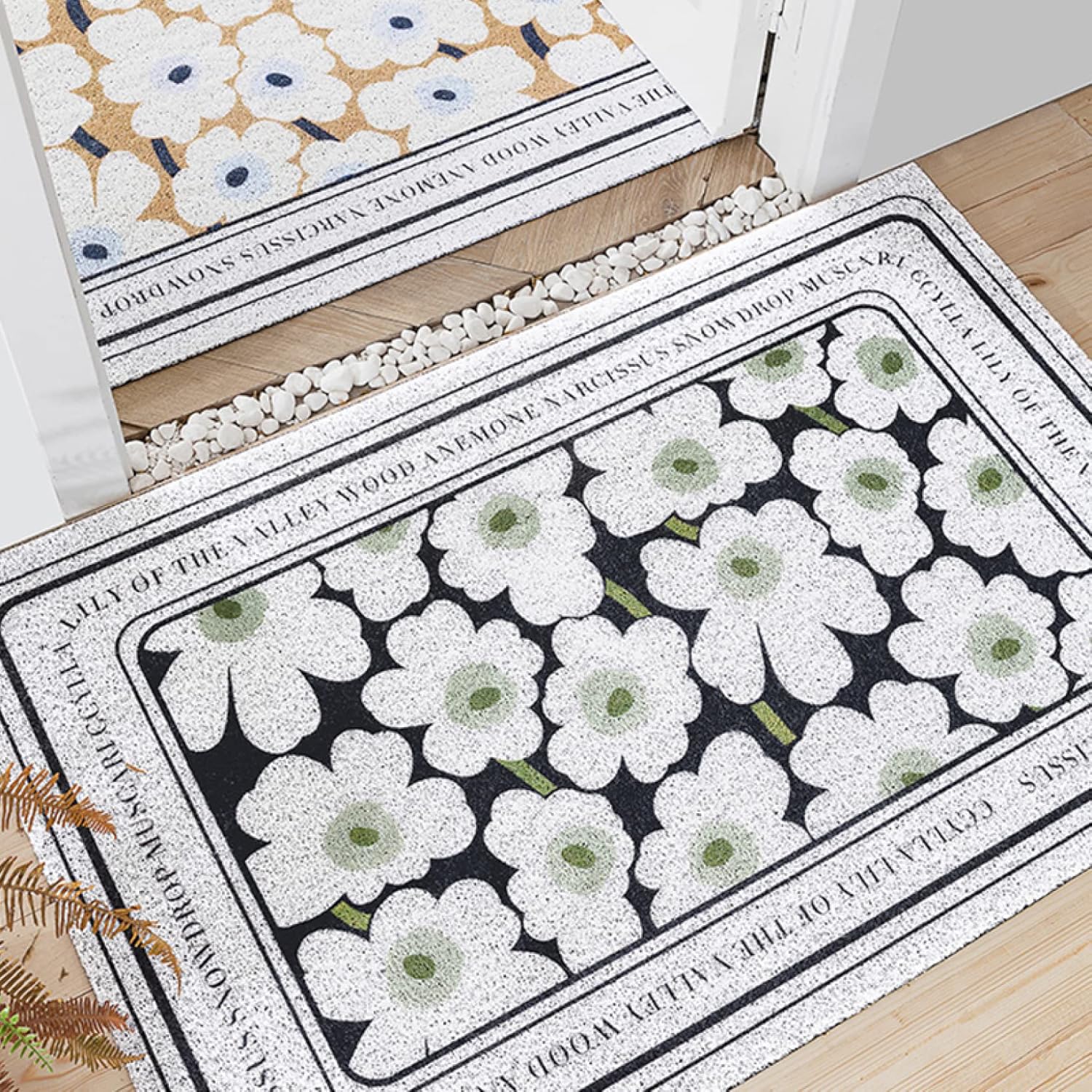 玄関マット 屋外 室内 通販 おしゃれ かわいい 薄型 PVC エンボスマット ドアマット 小さめ 滑りにくい 柔らかい シンプル 玄関 ドア マット  ウェルカム welcome スマイル smile インテリア - 【BACKYARD FAMILY】- プレゼント＆ギフトのギフトモール  ウェルカムマット ... ウェルカム ドアマット 玄関 マット 北欧 バスマット カラー 足ふきマット 滑り止め 室内 屋外エントランス おしゃれドアマット