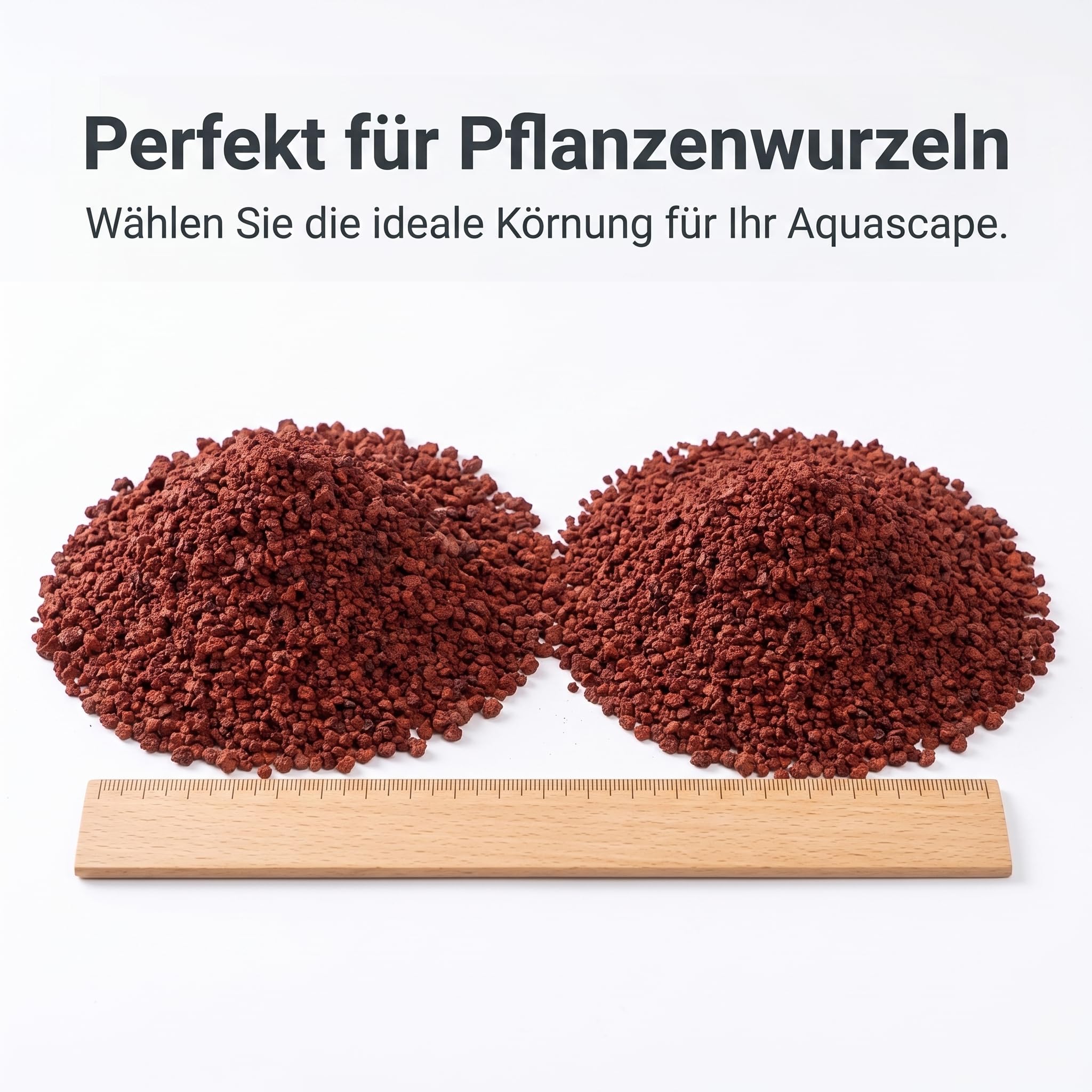 Rotes Lavagranulat & Aquarium Kies aus Vulkangestein – Mineralisches für Pflanzen und Filtermedien, Roter Lavastein 2-4mm, gesiebt, 4,5-5 kg