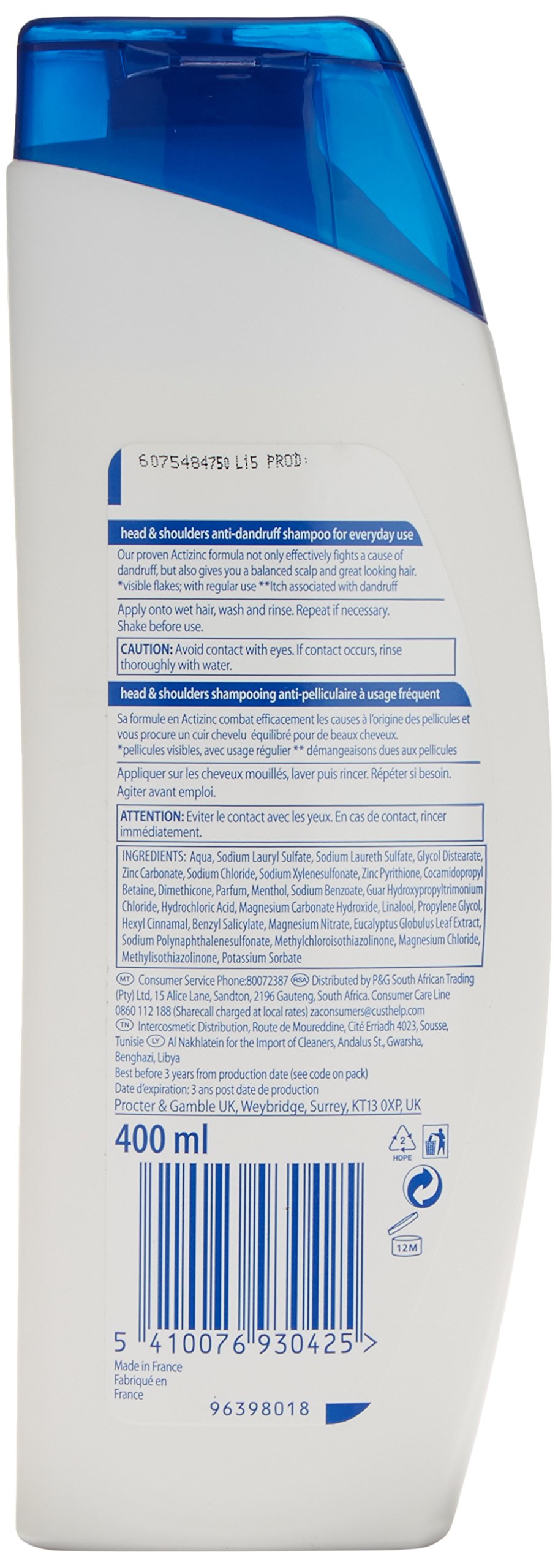H&S Eucalipto Shampoo 400 ml, 400 ml (Pack of 1) - Image 2