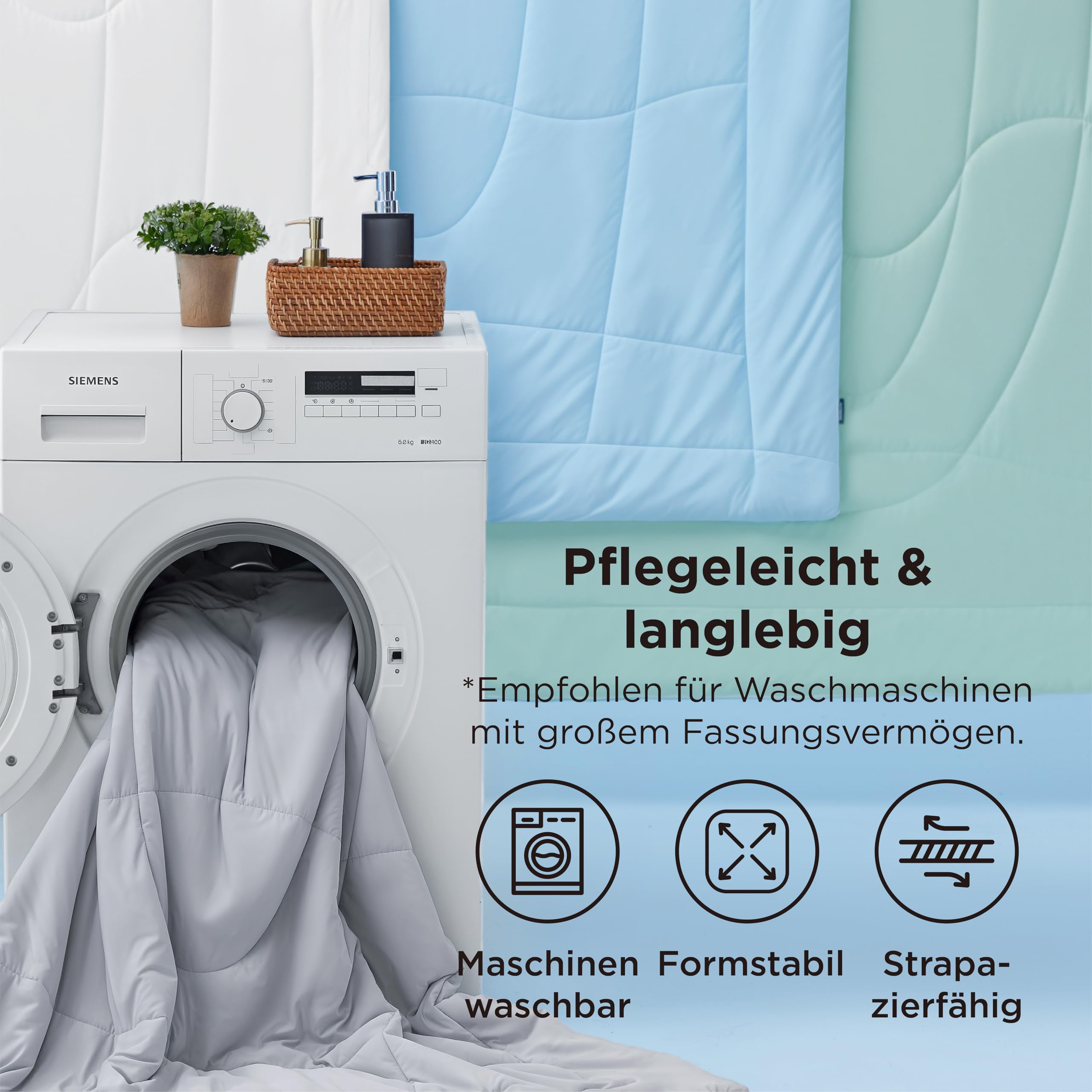 BEDSURE Kühldecke Doppelseitig 260x240 Arc-Chill Q-Max > 0,4 Kühlende Bettdecke Sommerdecke Grau