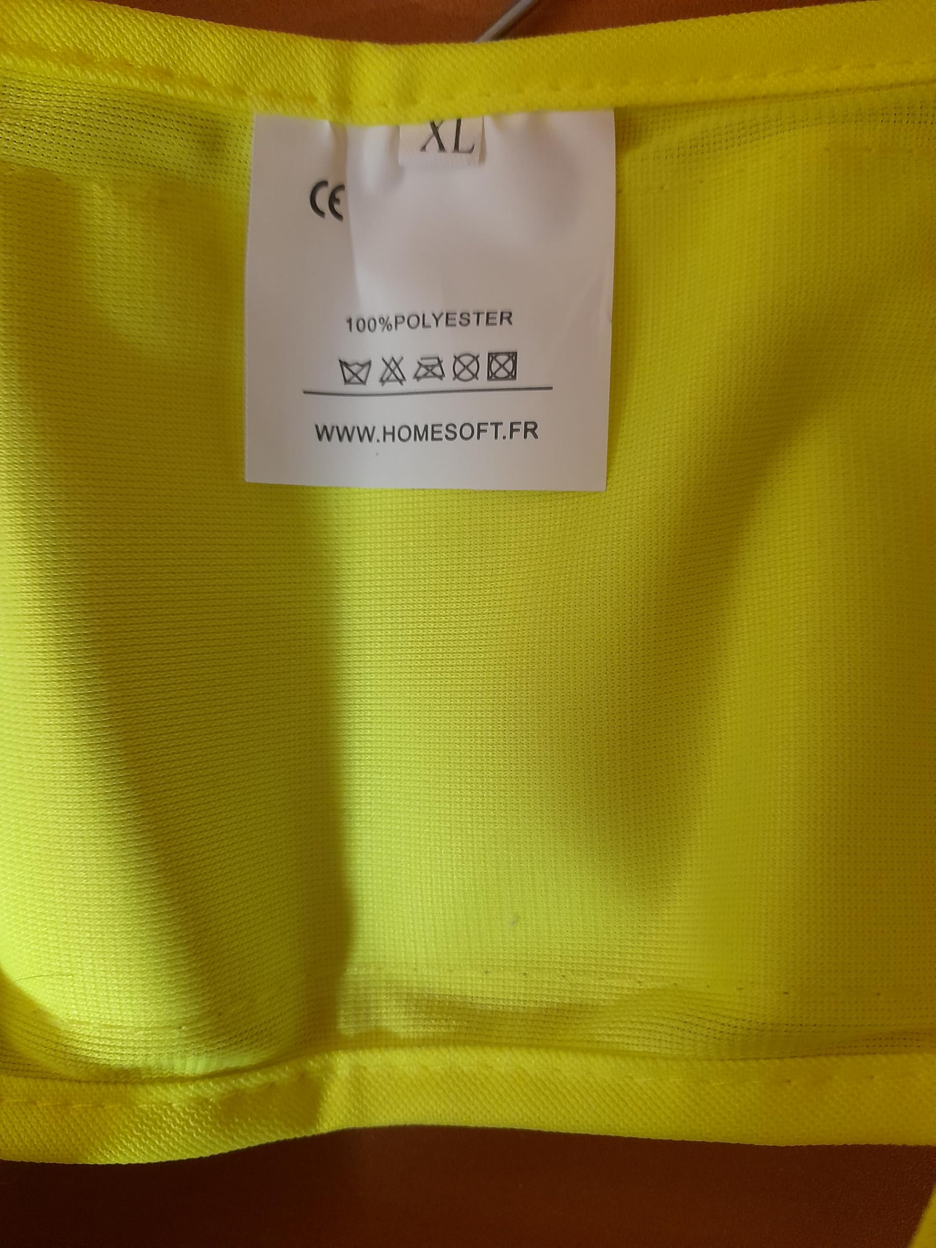 Gilet Baudrier Orange PRO de Sécurité Fluo à 24 Leds rouges DELUXE Vendeur et stock en FRANCE