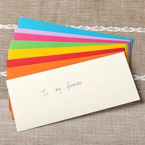 Miniatura 3 de Paquete de 50 sobres de negocios #10 estándar con solapa en V para cheques de oficina, membrete de negocios, correo de 4.13 x 9.49 pulgadas (10