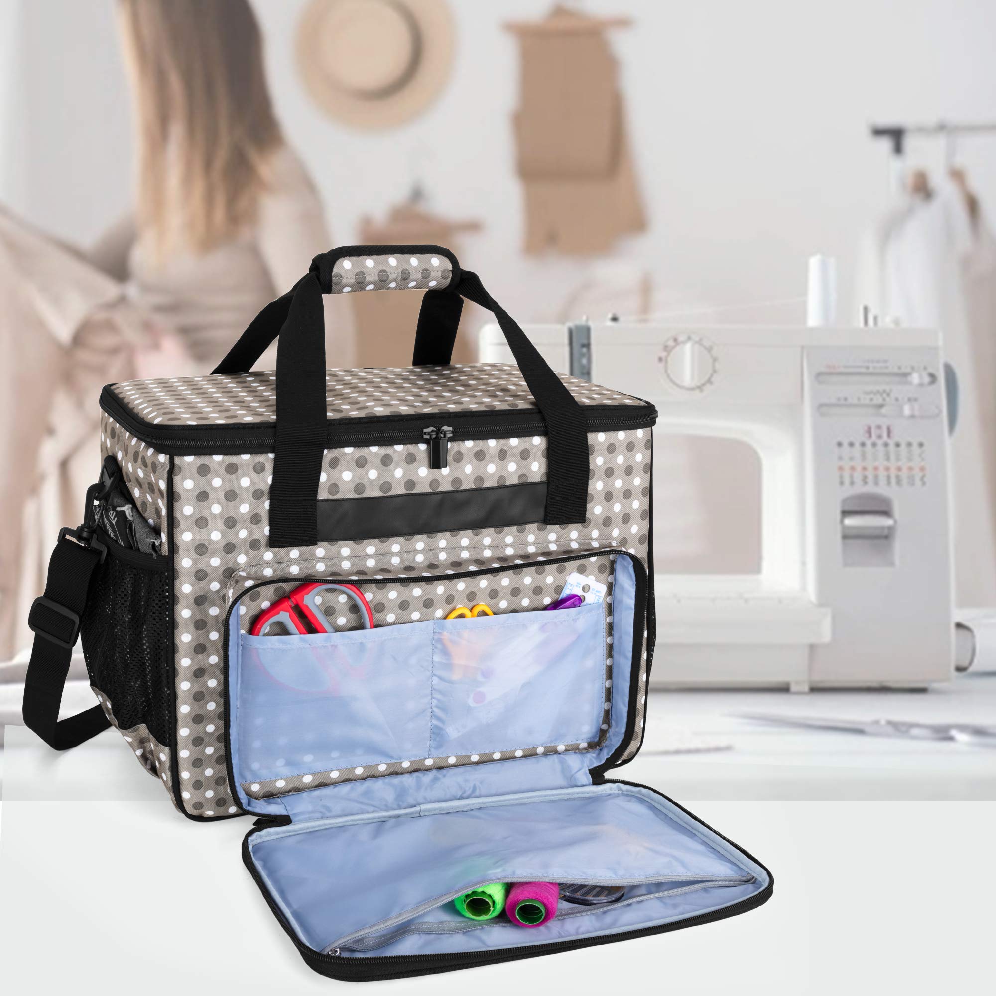 Teamoy Bolsa para Máquina de Coser, Maletas de Transporte máquinas de Coser