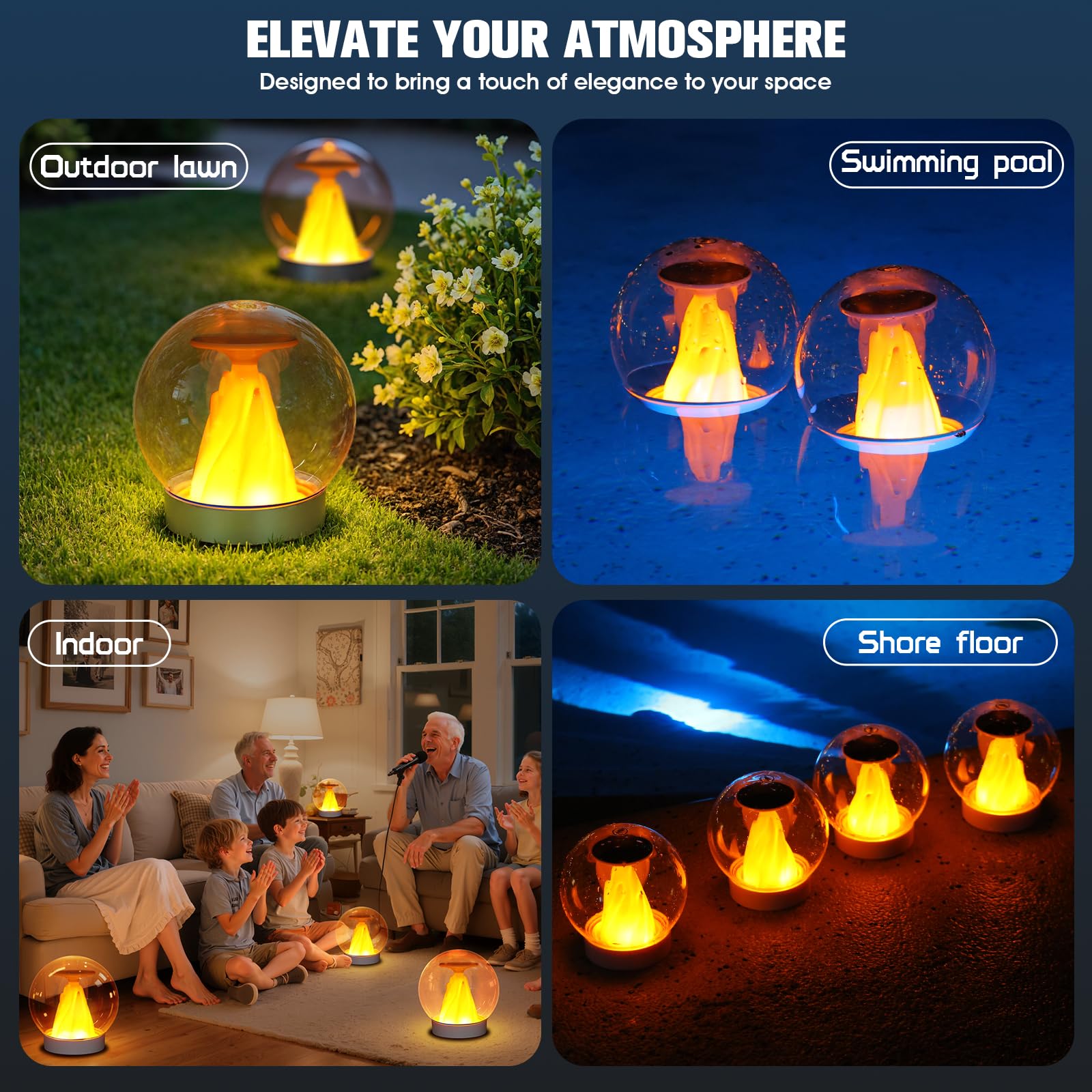 Luci galleggianti per piscina, 2026 a energia solare, luci per piscina che galleggiano, IP68, impermeabili, luci galleggianti a energia solare, accessori per piscine per feste e stagni