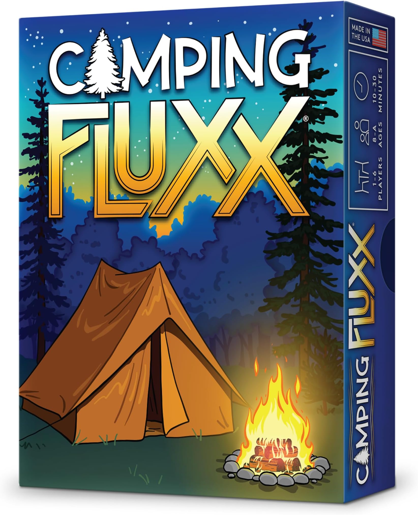 Looney Labs | Camping Fluxx | Card Game | Ages 8+ | 1-6 Players | 10-30 Minutes Playing Time
