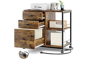 Corner File Cabinet Provides Extra Storage for Your Office