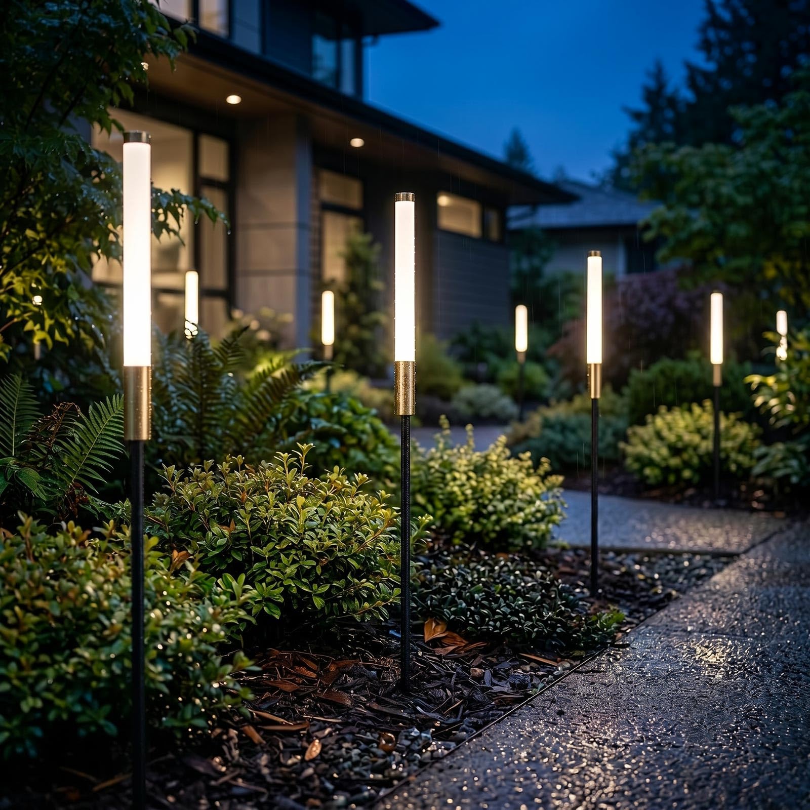Planetitaly Lampione con Picchetto LED 0.5W Basso Consumo 24V Lampioncino Stelo di Luce Naturale 4000K Palo Luminoso Giardino Terreno Cespugli Vialetti (60cm)