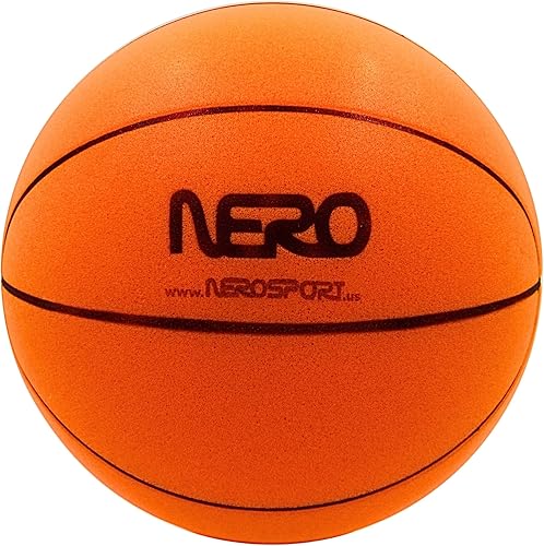 NERO SPORT Ninja Silent Basketball- Soft Foam Indoor Hoop Play Soundless Ball for Quiet Dribbling and Indoor Training