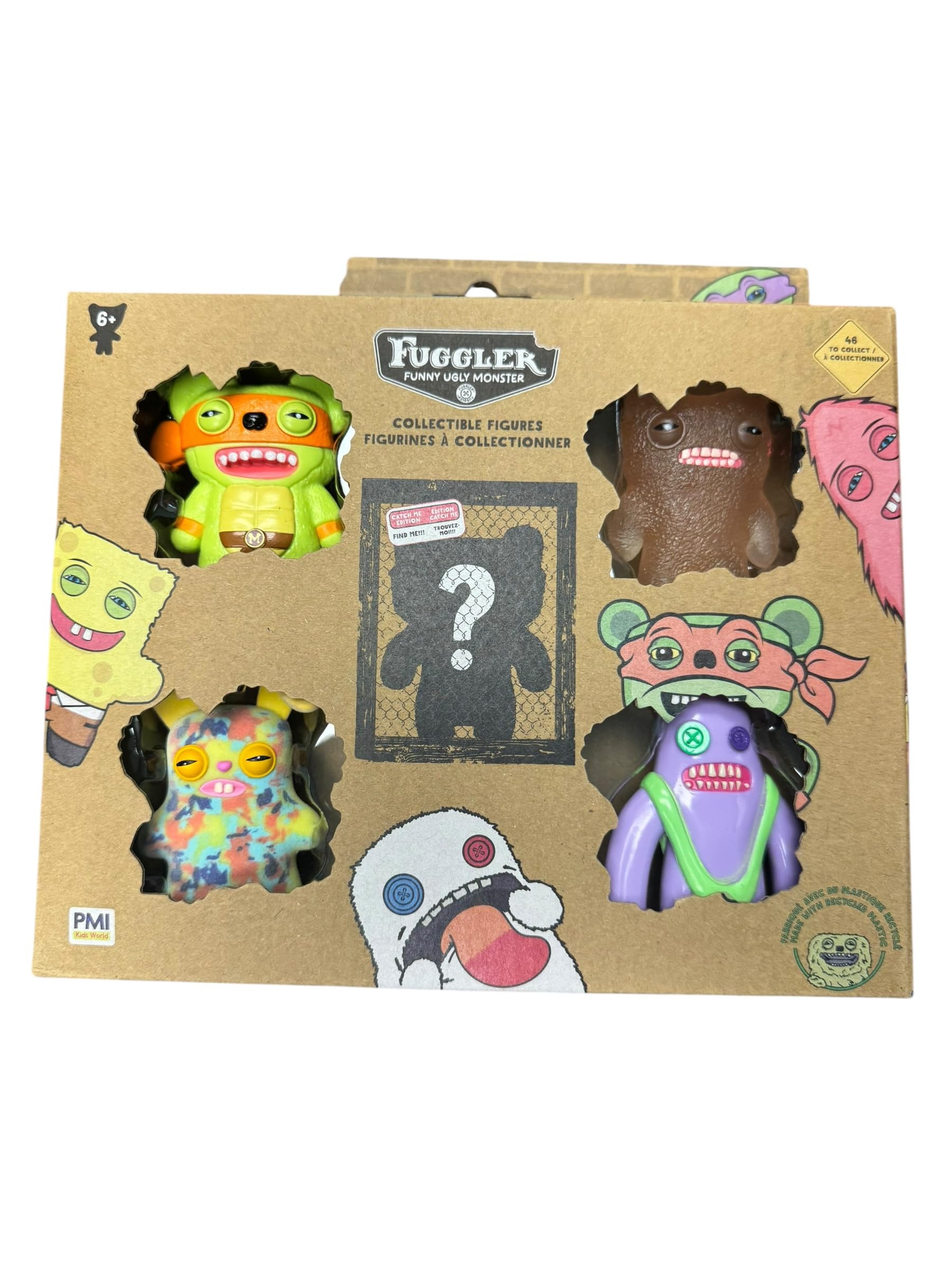 Fuggler Personaggi da collezione Serie 2, confezione da 5, figure da 6,3 cm - 5 figure casuali per confezione