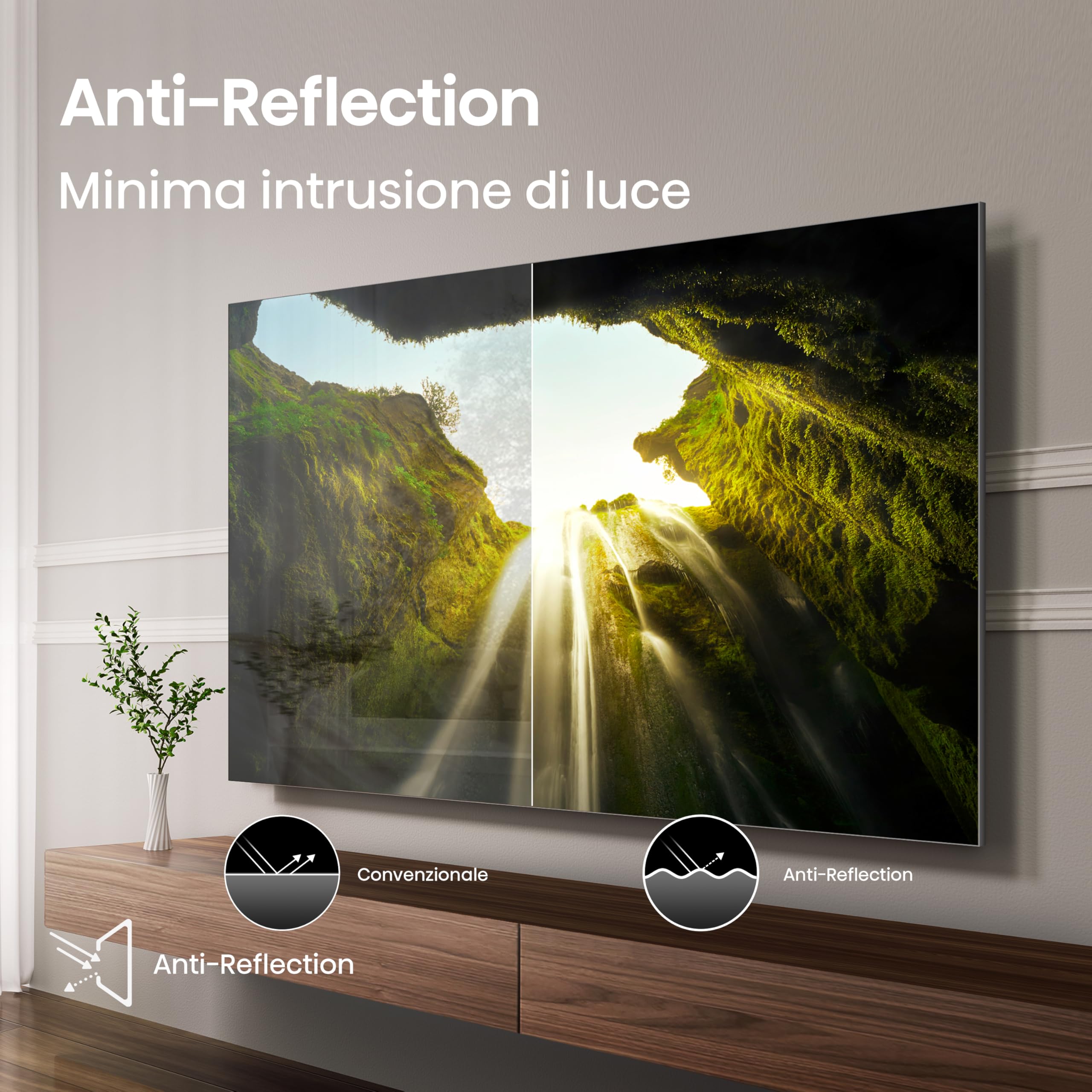 Hisense TV 100" Mini-LED 165Hz 4K 2025 100U7Q PRO, Smart TV VIDAA U9 con 1000+APP, Dolby Vision IQ, HDR 10+ Adaptive, 165Hz Game Mode Ultra, Dolby Atmos 2.1.2 con Subwoofer, Alexa Built-in