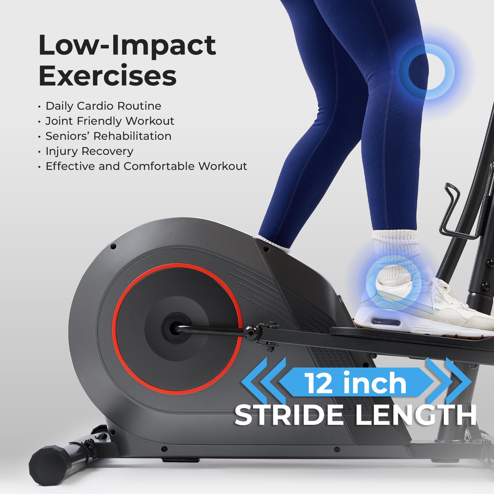 Sunny Health & Fitness Smart Upright Elliptical 