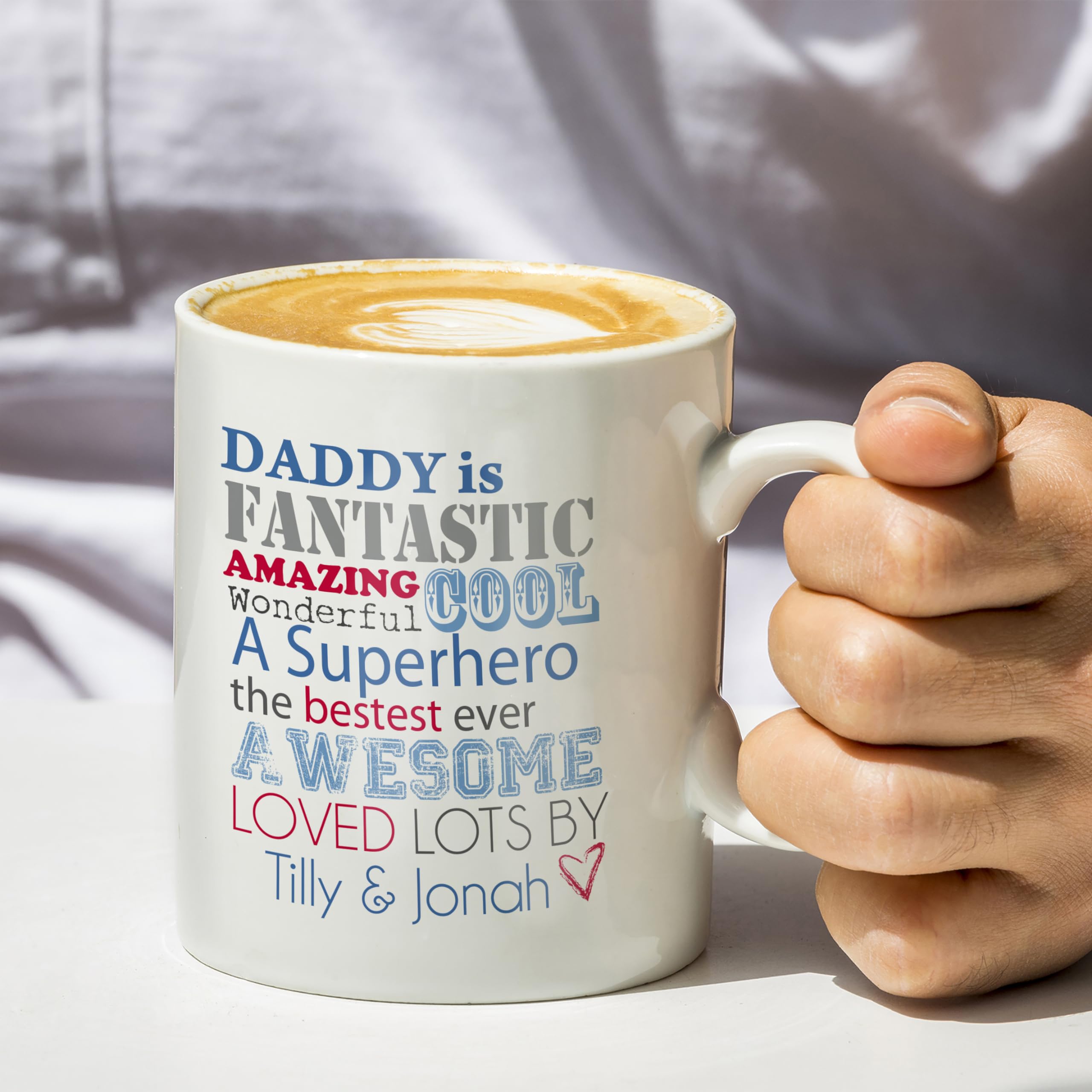 Custom Personalised He is... Mug - Father's Day, Birthday, Daddy, Dad