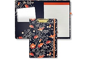 Floral Vine Clipboard Padfolio: Your Office Essential