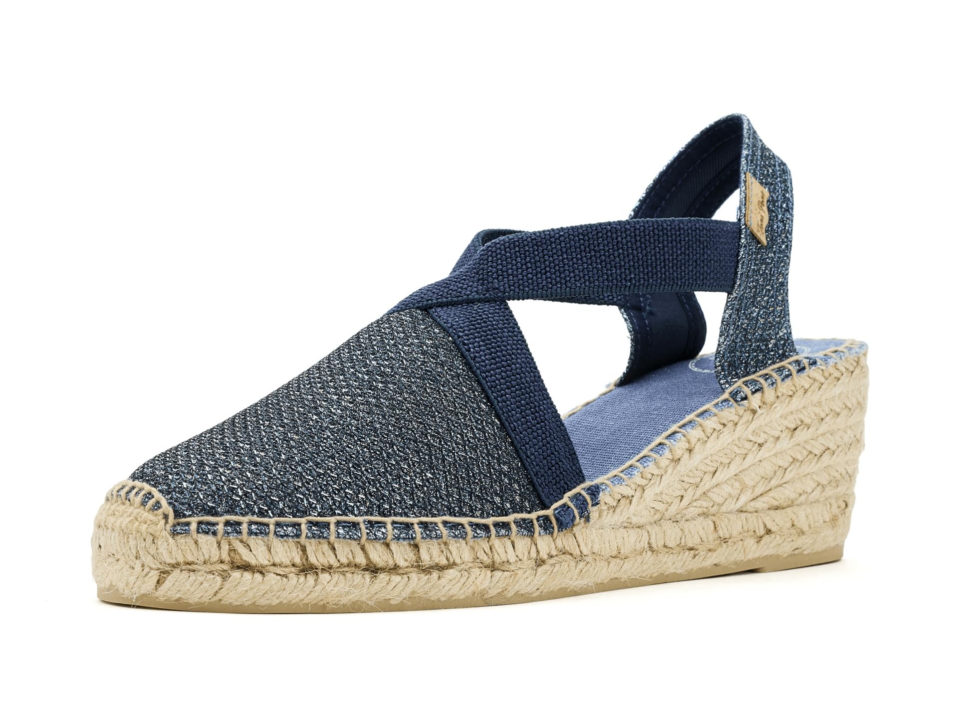 Toni Pons Triton - Espadrillas vegane con Zeppa da Donna realizzate in Tessuto di Cotone.