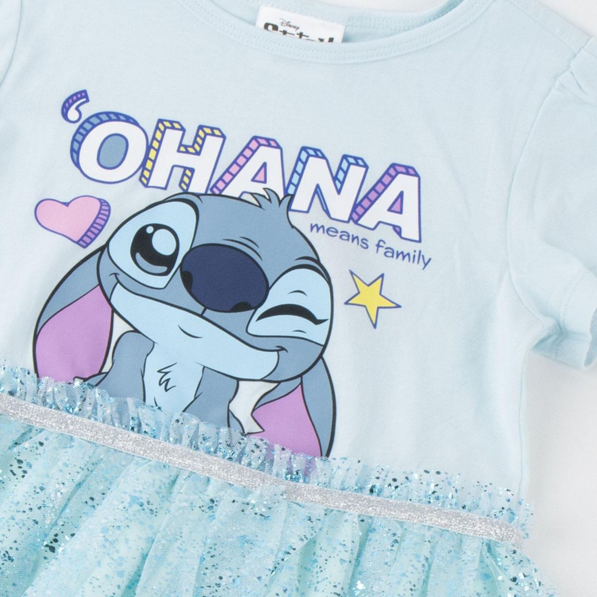 Vestido Disney Niña Verano - Vestido Disney de Manga Corta, Ropa Niña Casual Cómoda y Ligera, Ideal para el Día a Día