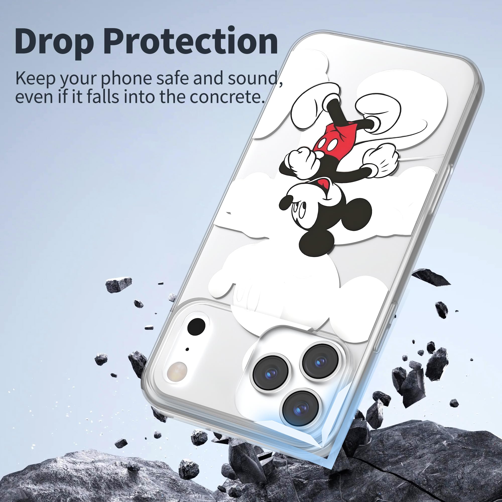 Amazon.co.jp: PASMASOM iphone 17 Pro Max 用 ケース 透明 ミッキー