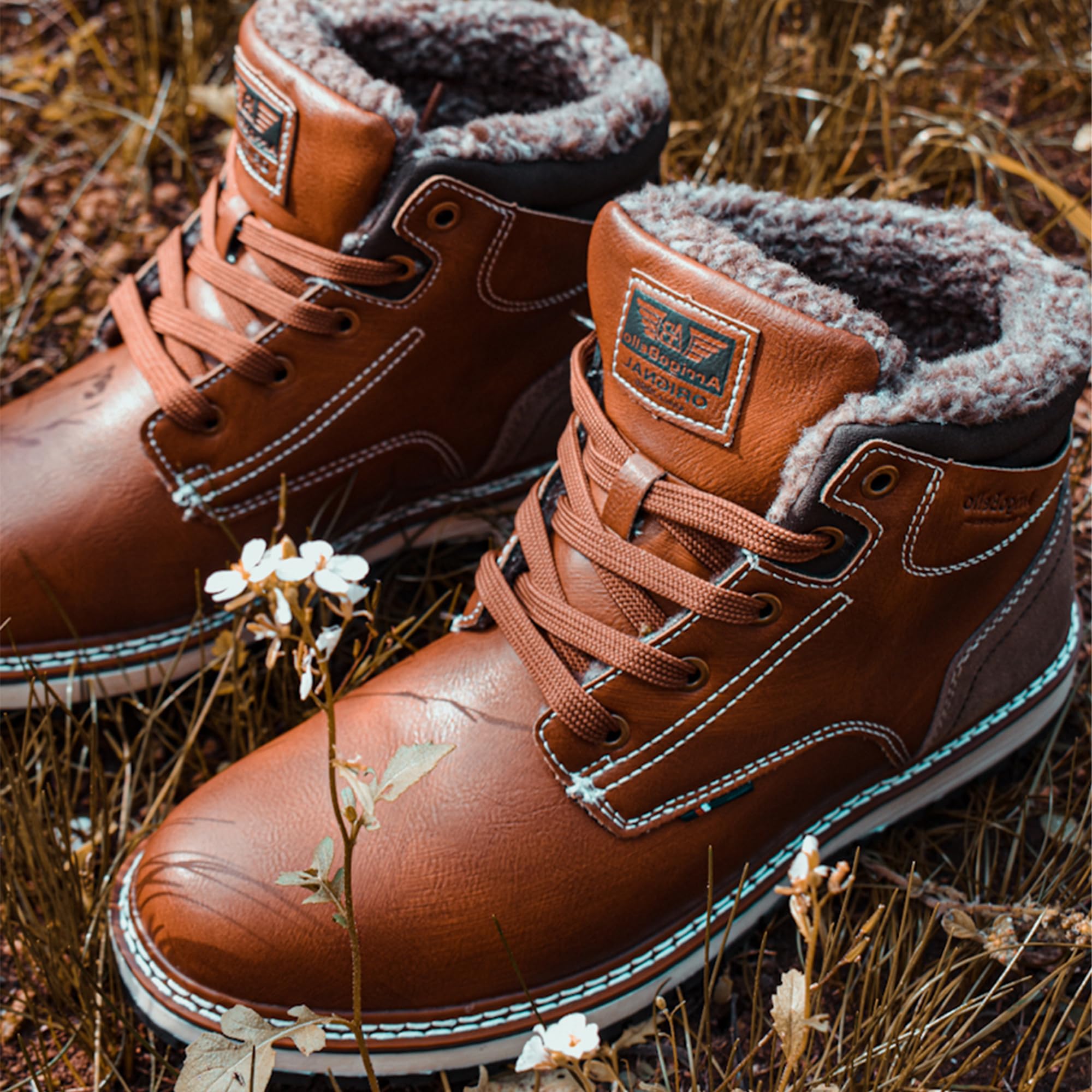 ARRIGO BELLO Botas Hombre Invierno Botines Senderismo Nieve Cálido Antideslizante Trekking Zapatos Talla 41-46